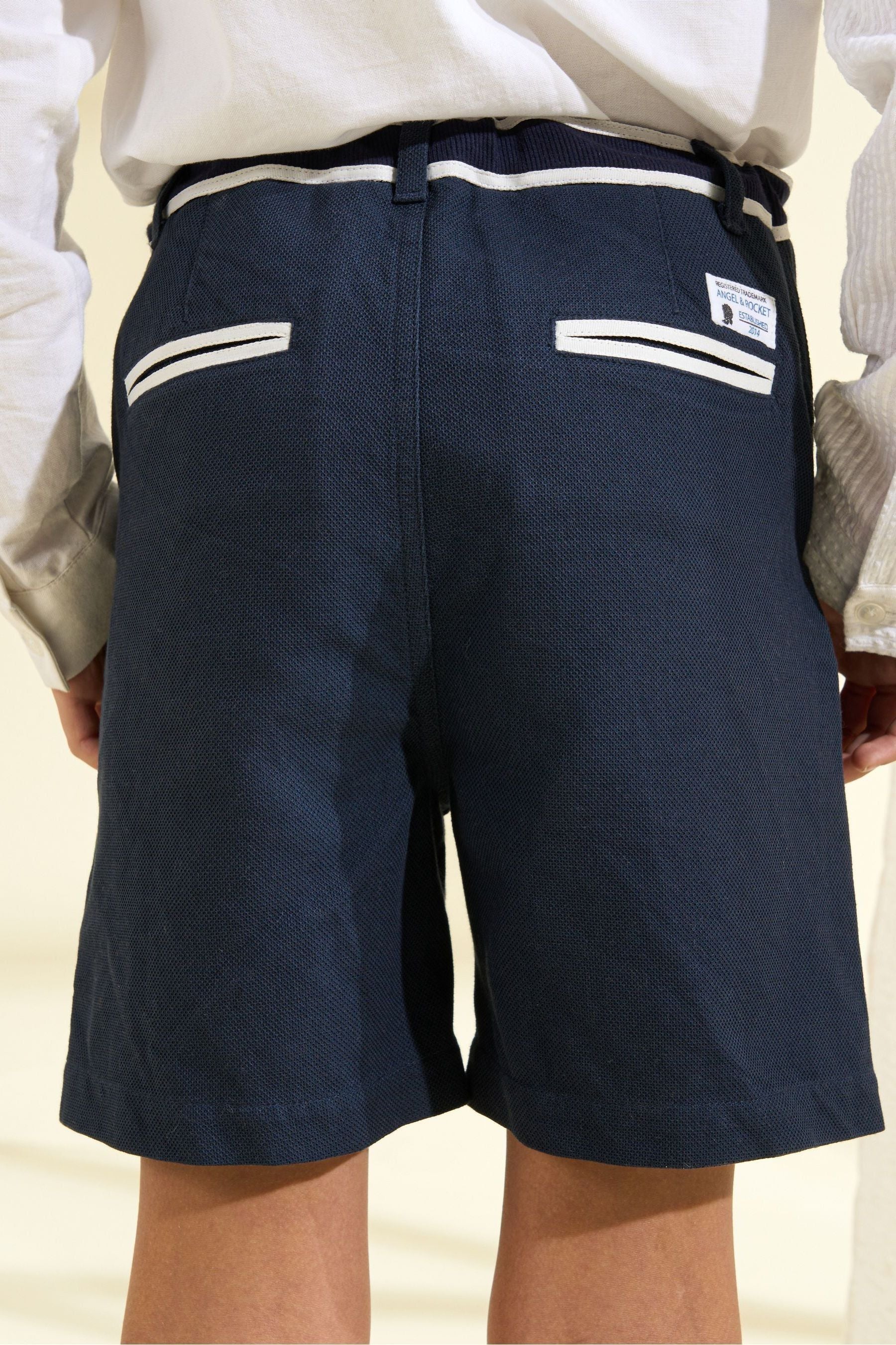 Blue Angel & Rocket Bernard Smart Textured Shorts