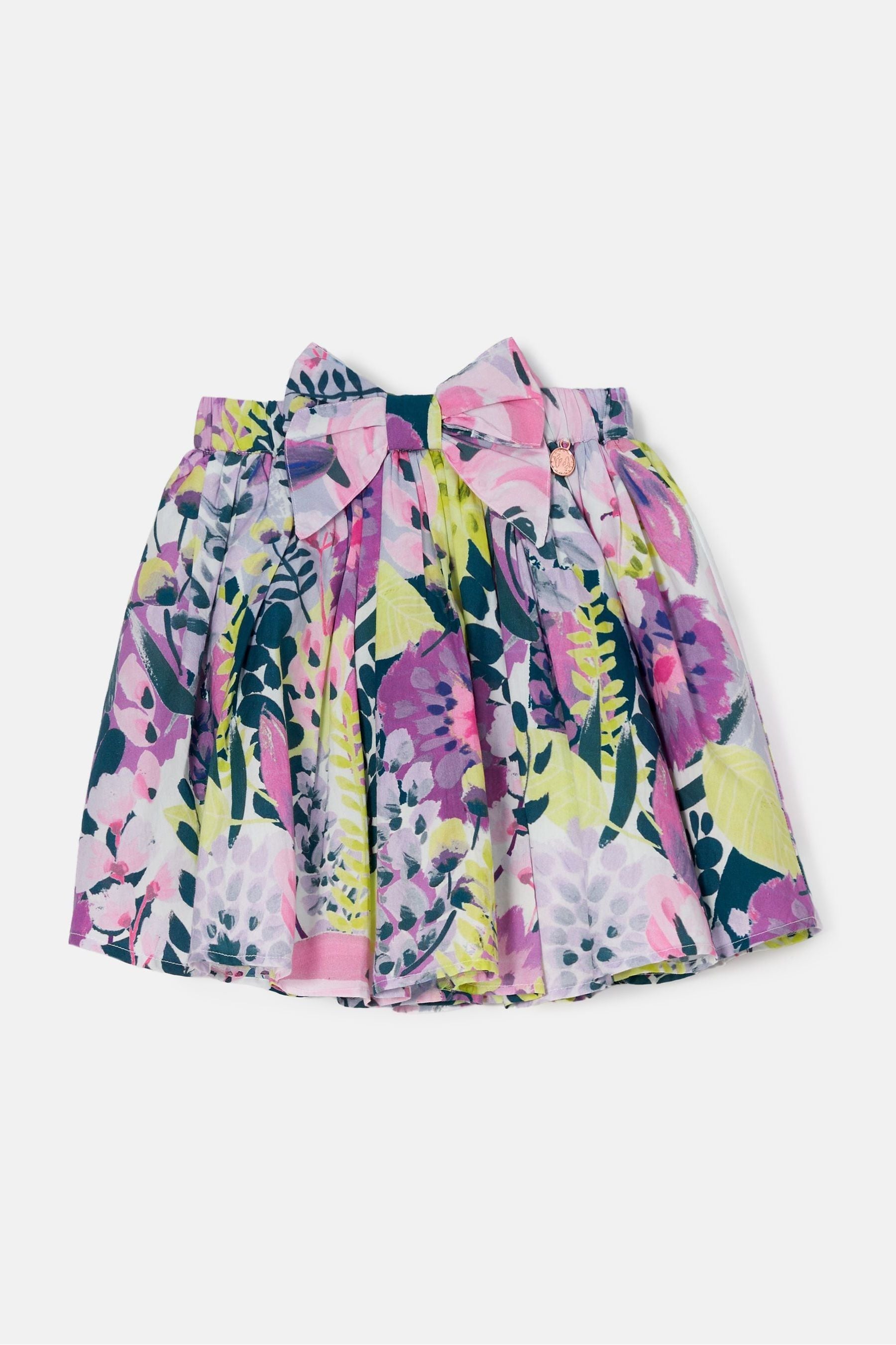 Purple Angel & Rocket Darcy Printed Layered Skirt