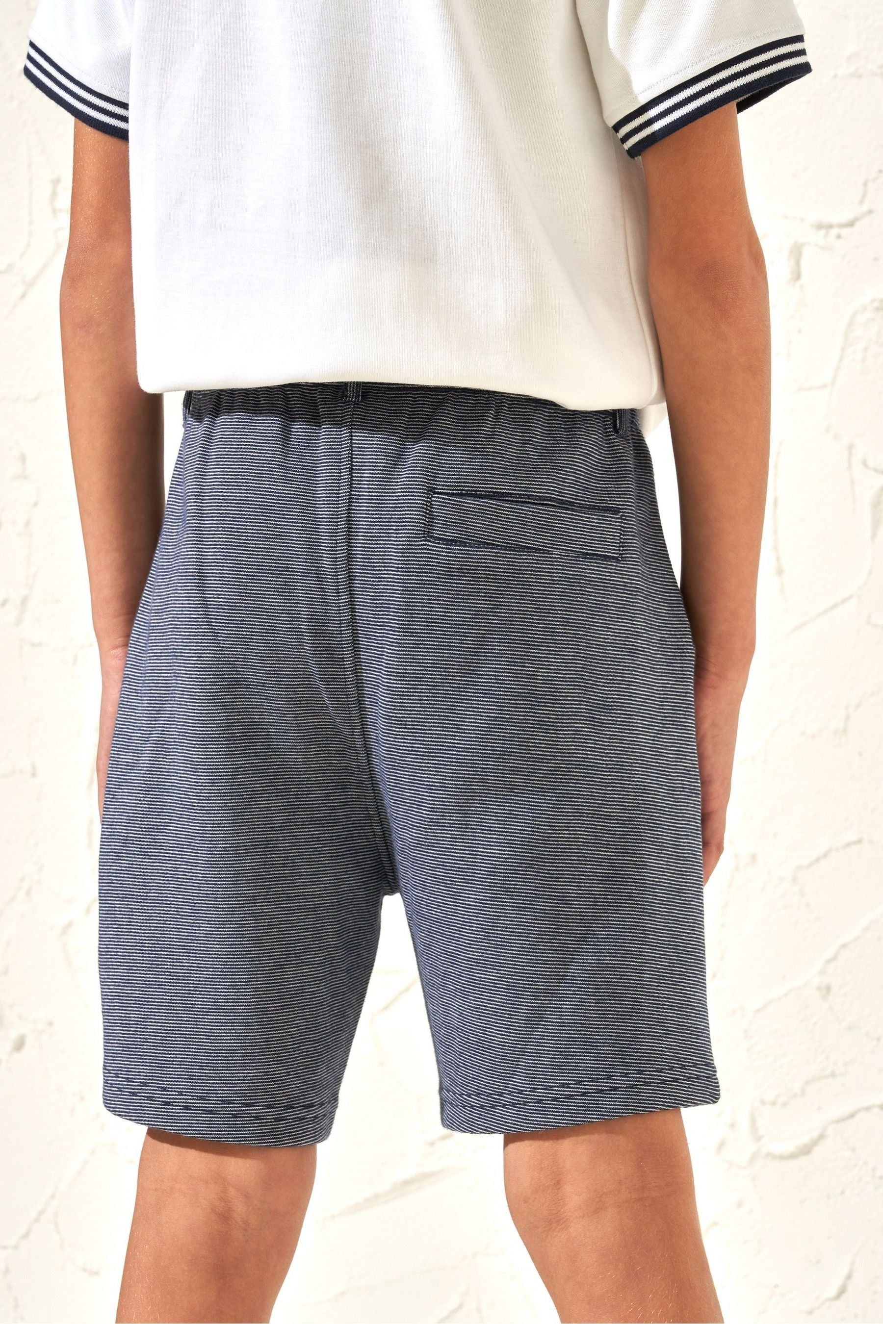 Angel & Rocket Blue Dawsom Textured Smart Shorts