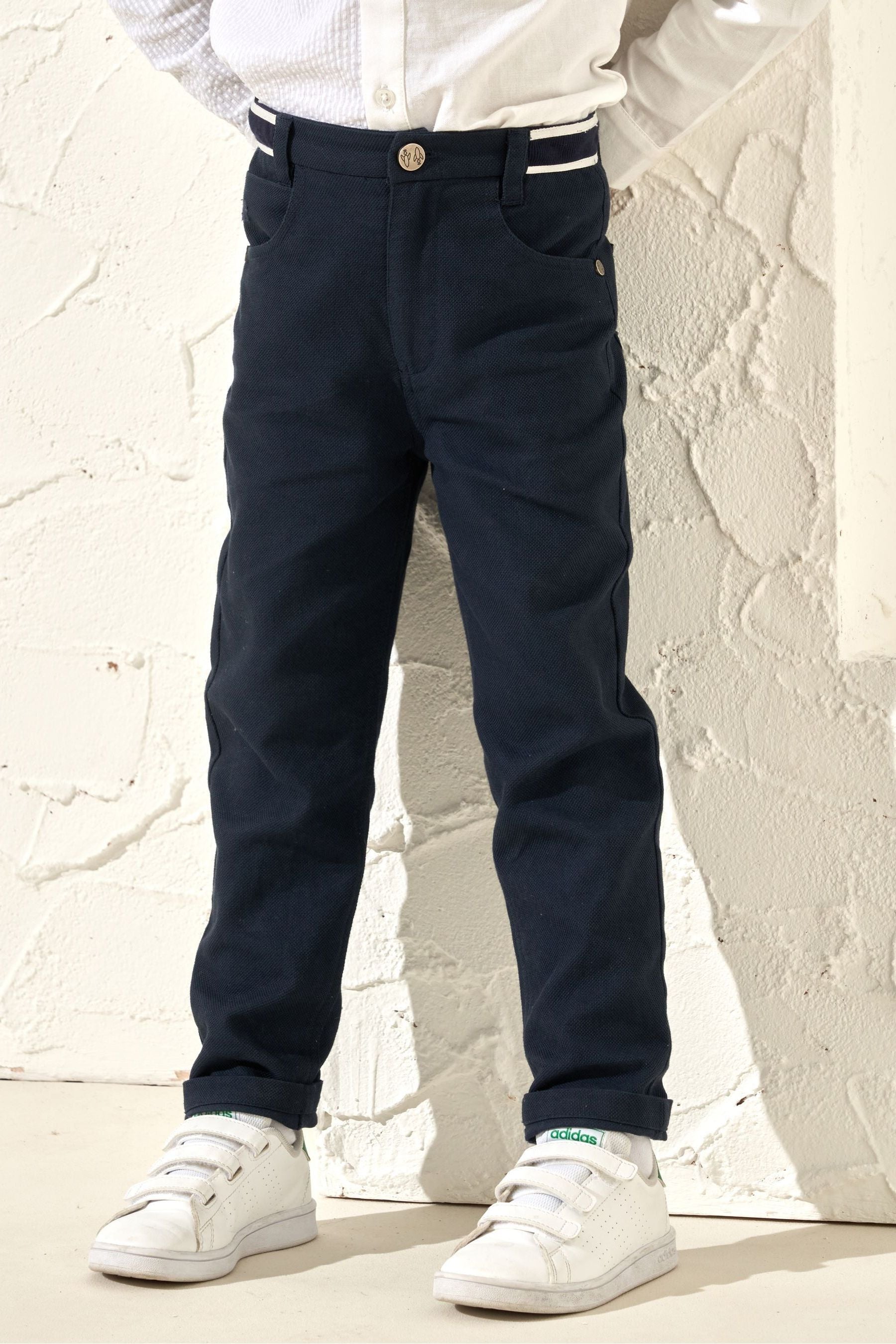 Blue Angel & Rocket Bernard Smart Textured Trousers