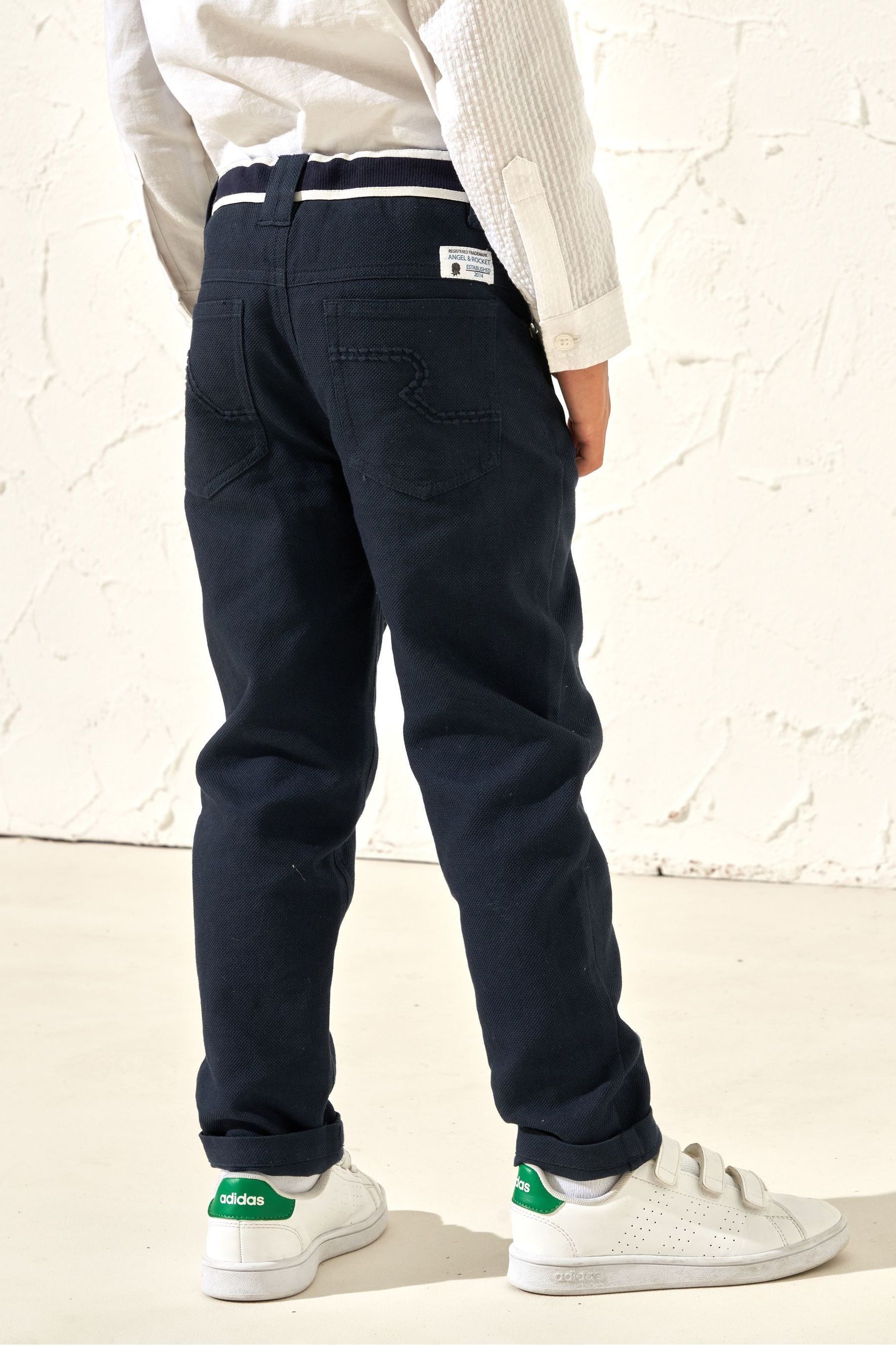 Blue Angel & Rocket Bernard Smart Textured Trousers