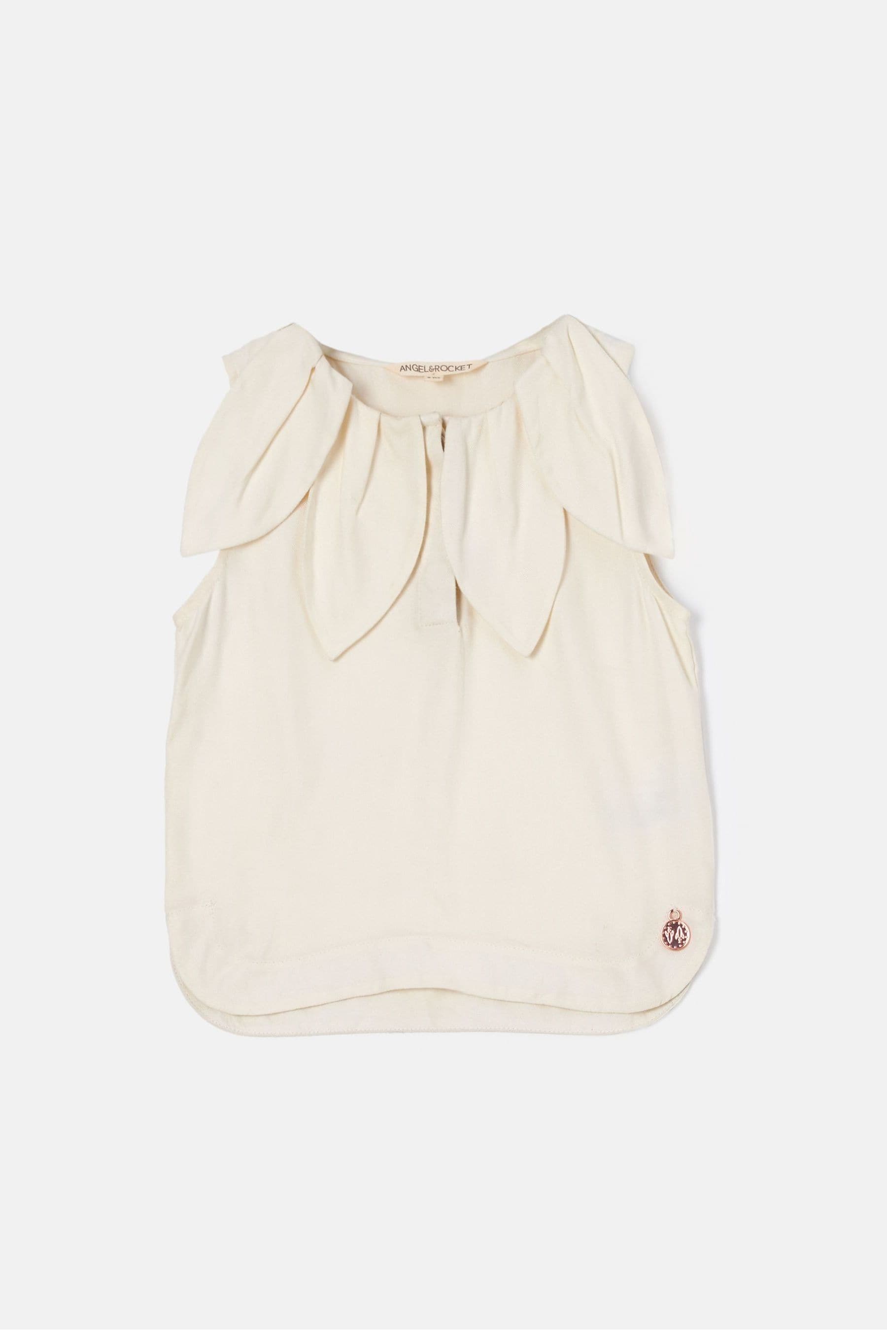 Angel & Rocket Cream Margaux Petal Top