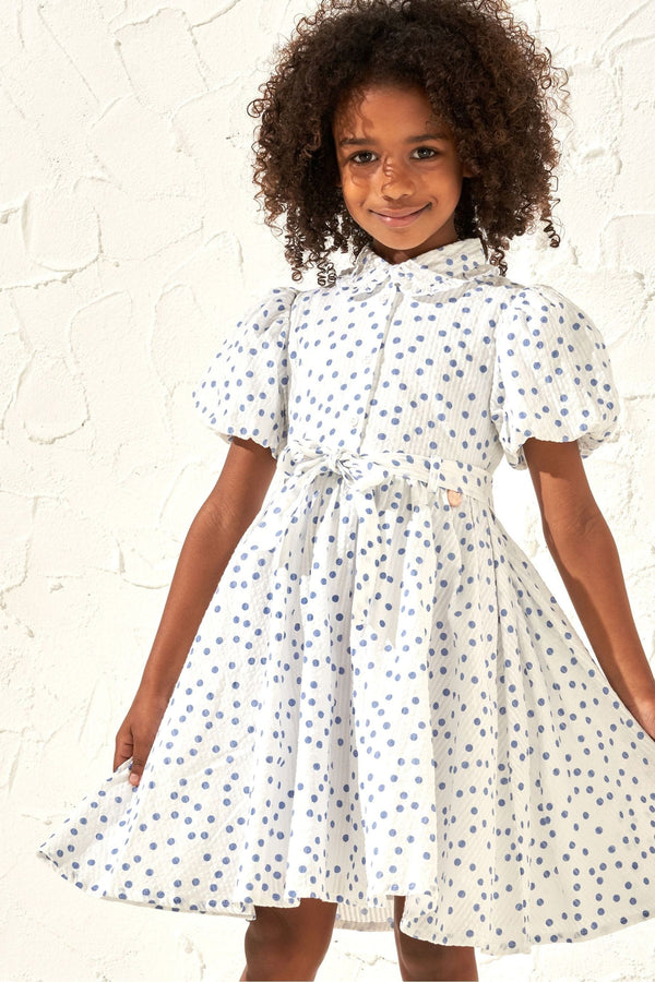 Angel & Rocket Cream Danni Spot Shirt Dress