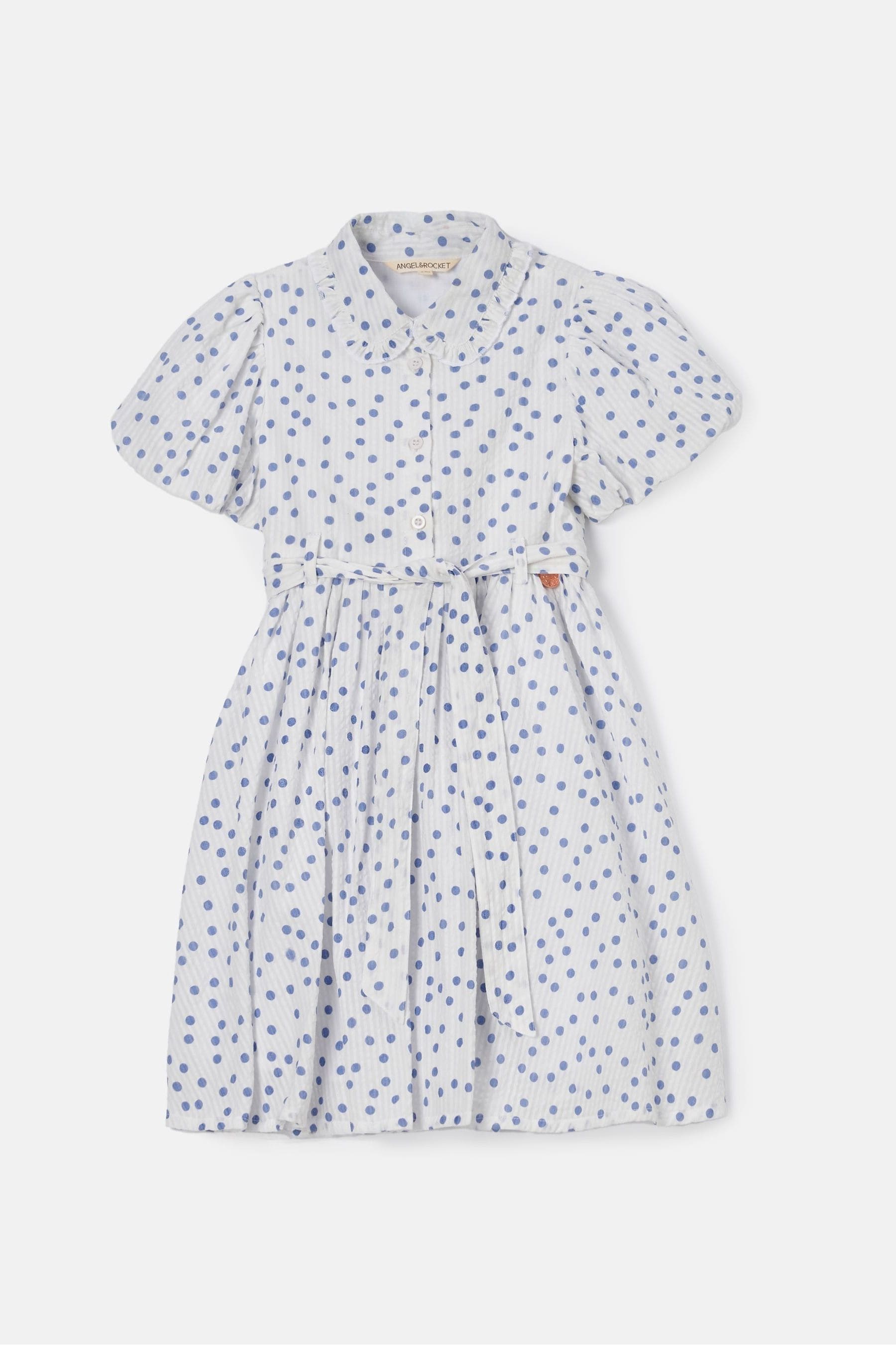 Angel & Rocket Cream Danni Spot Shirt Dress