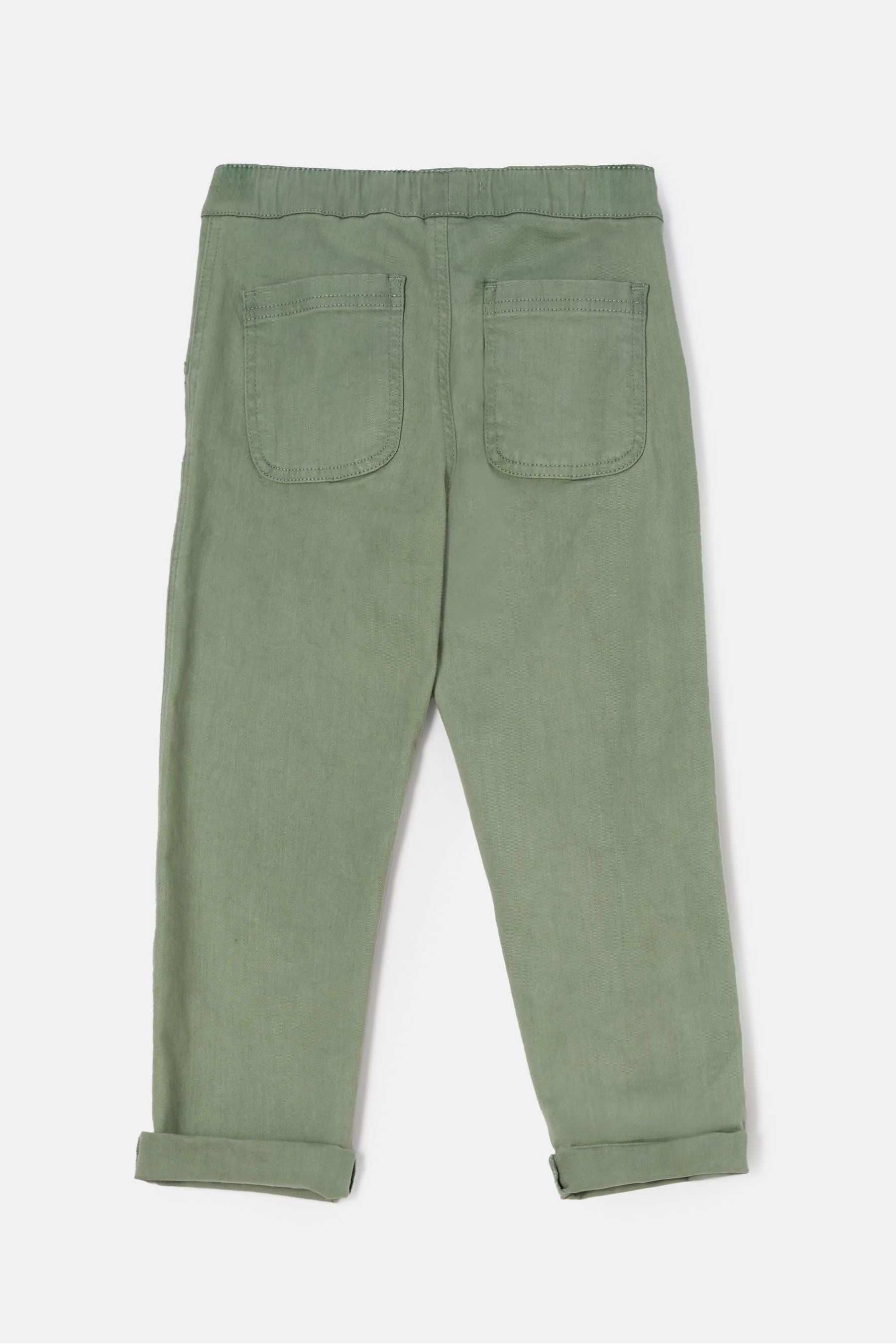 Green Angel & Rocket Jace Stitch Detail Washed Trousers