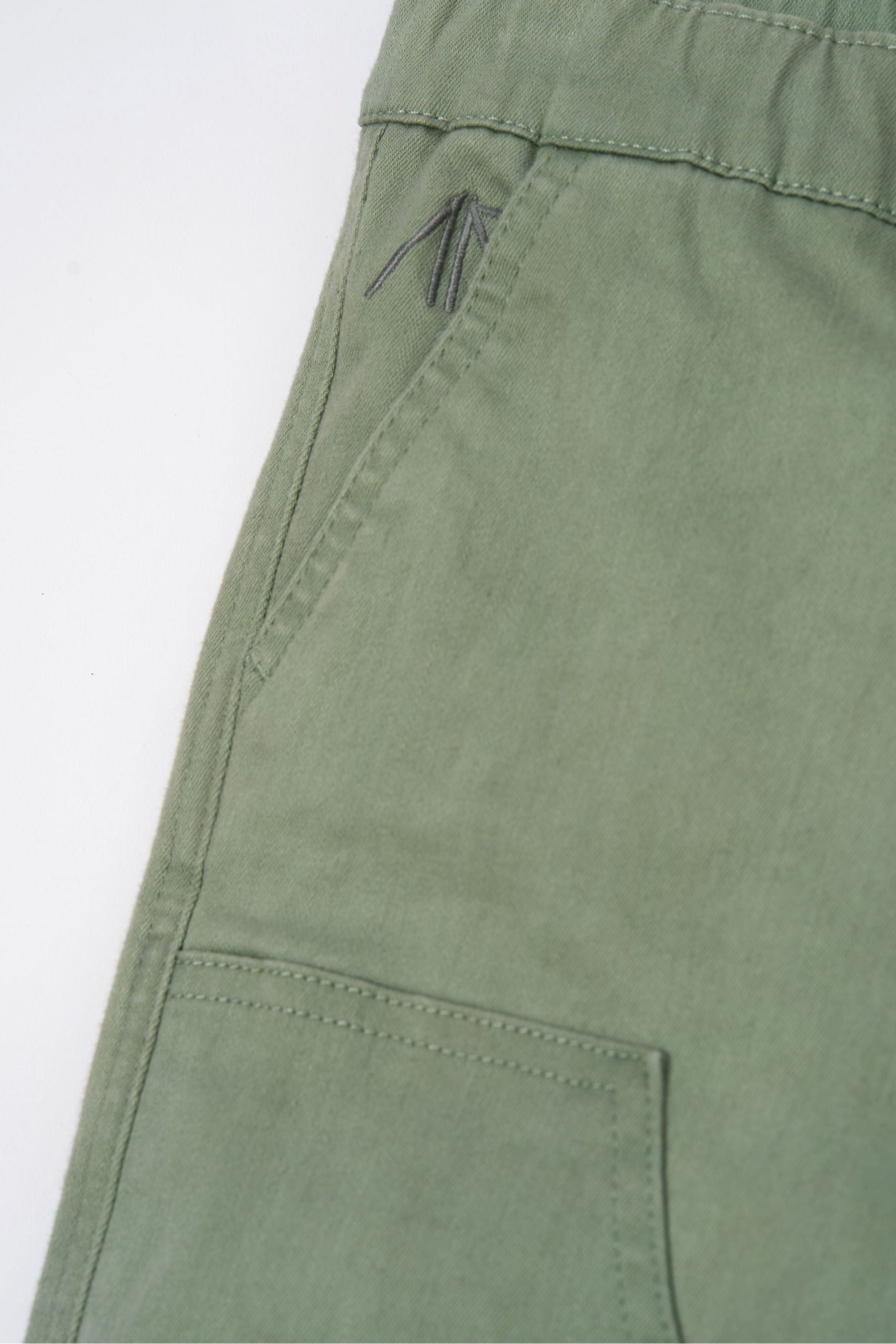 Green Angel & Rocket Jace Stitch Detail Washed Trousers