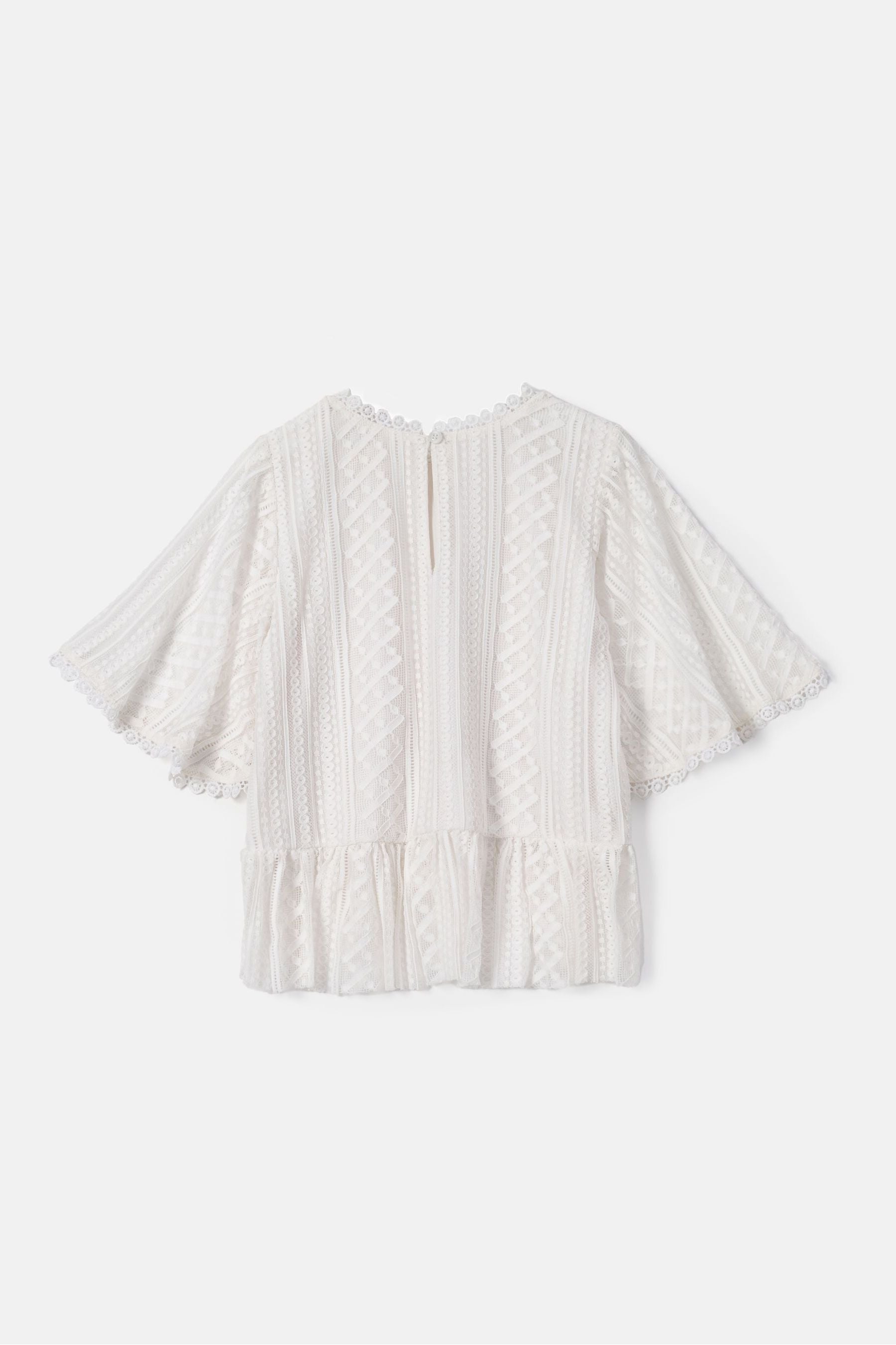 Angel & Rocket Cream Anabelle Cape Lace Top