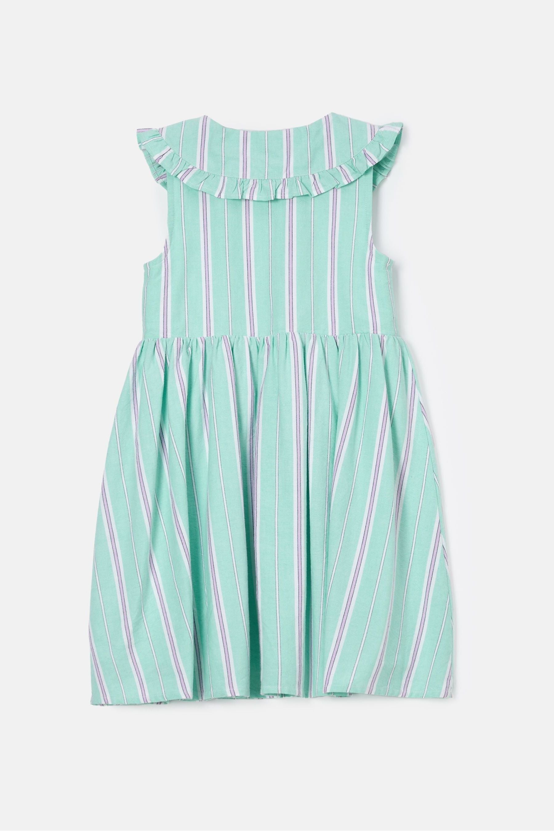 Light Green Angel & Rocket Jessie Stripe Button Through Dress