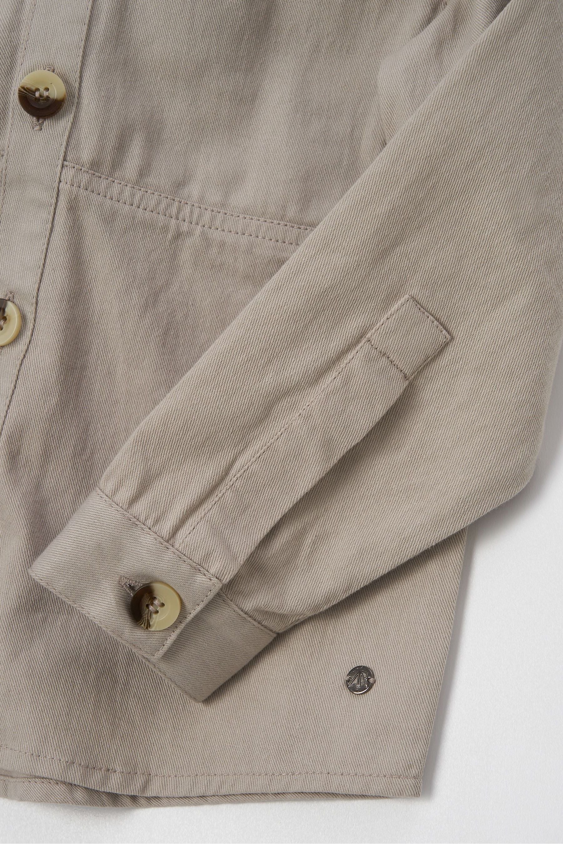 Angel & Rocket Cream Chuck Textured Pocket Overshirt