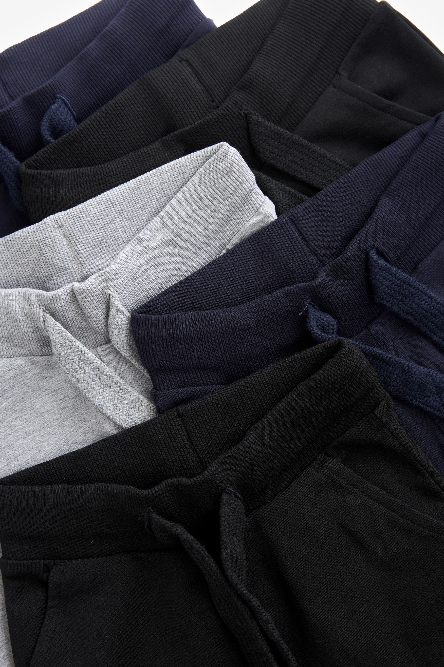 Black/Navy/Grey Joggers 5 Pack (3mths-7yrs)