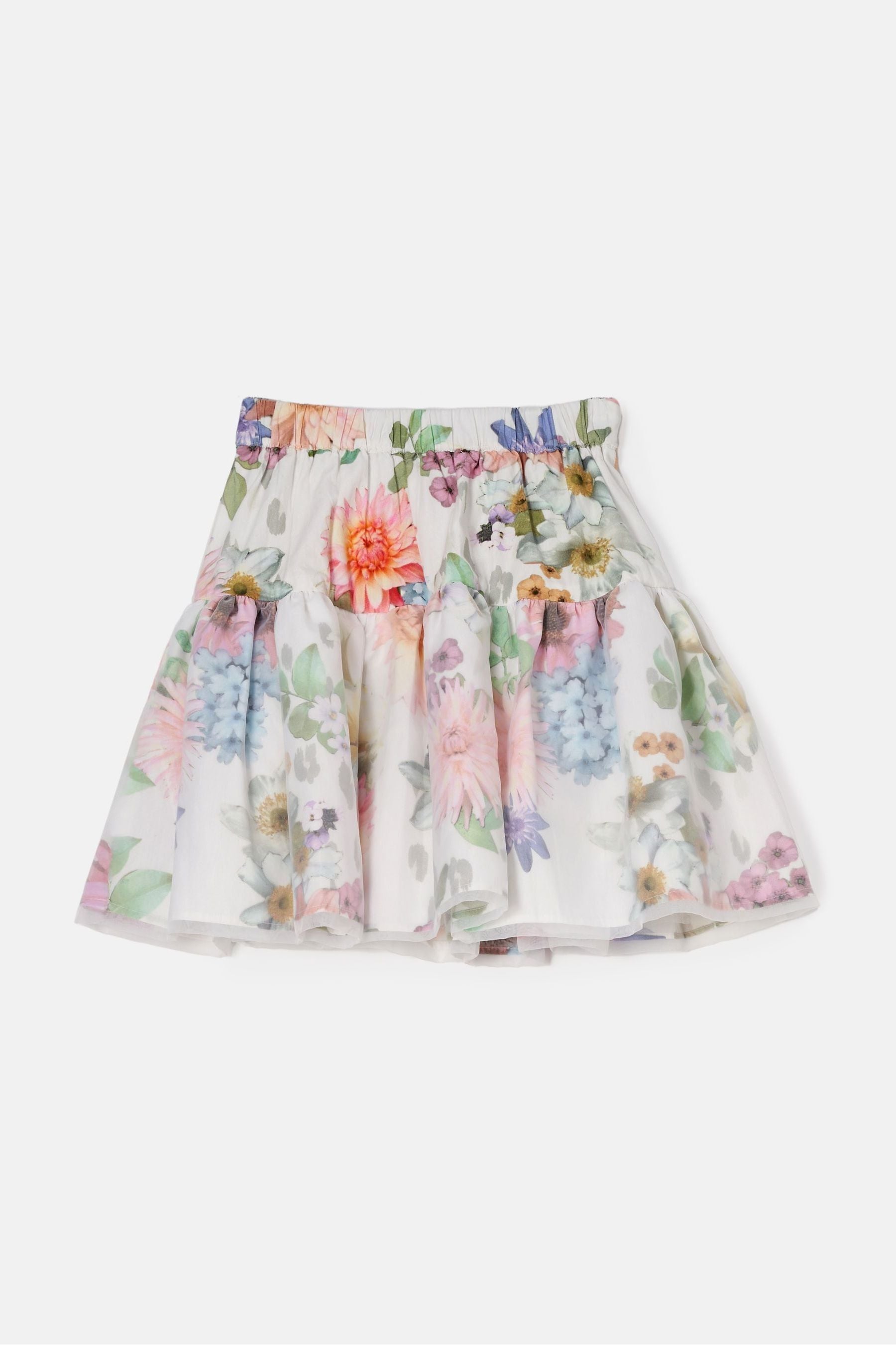 Cream Angel & Rocket Perla Layered Print Skirt