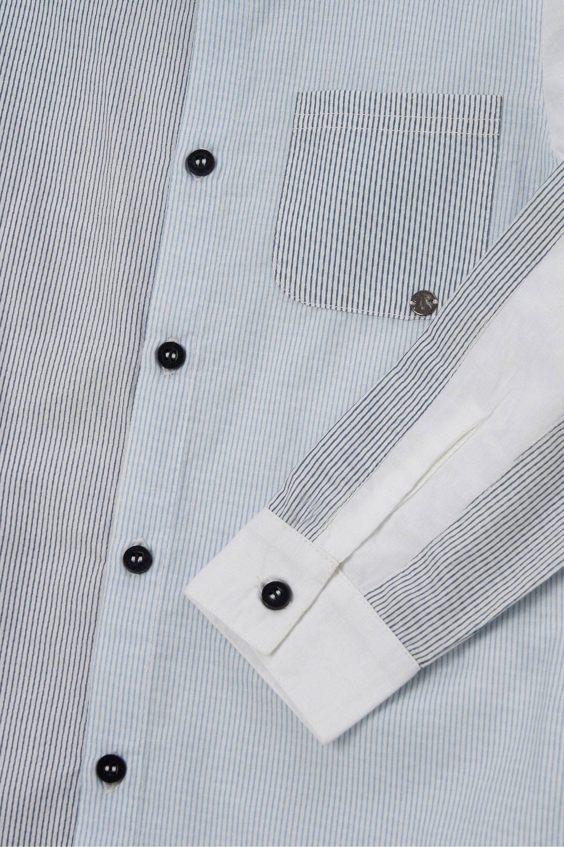 Blue Angel & Rocket Chase Panelled Shirt