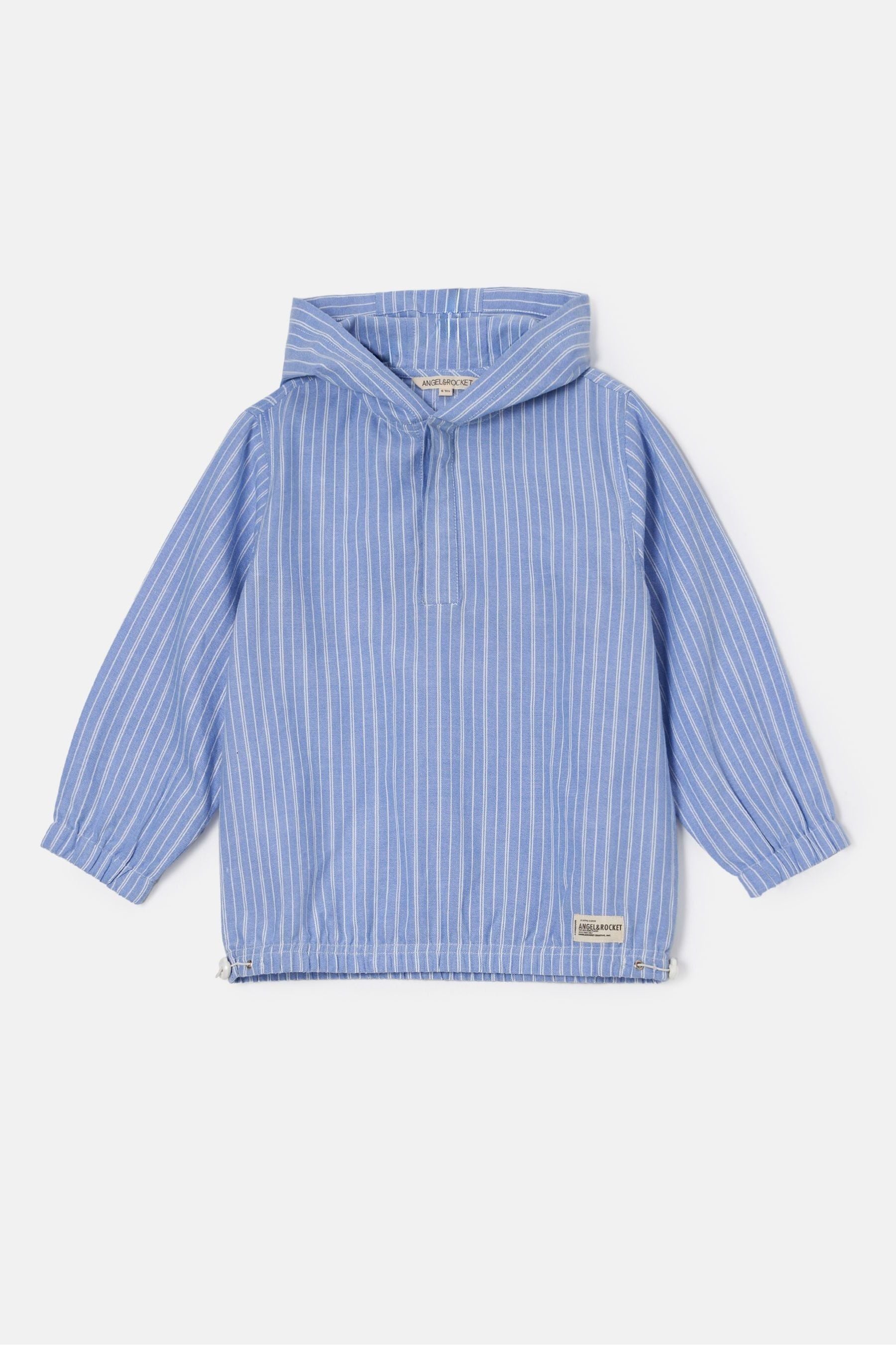 Blue Angel & Rocket 100% Cotton Leo Stripe Hoodie