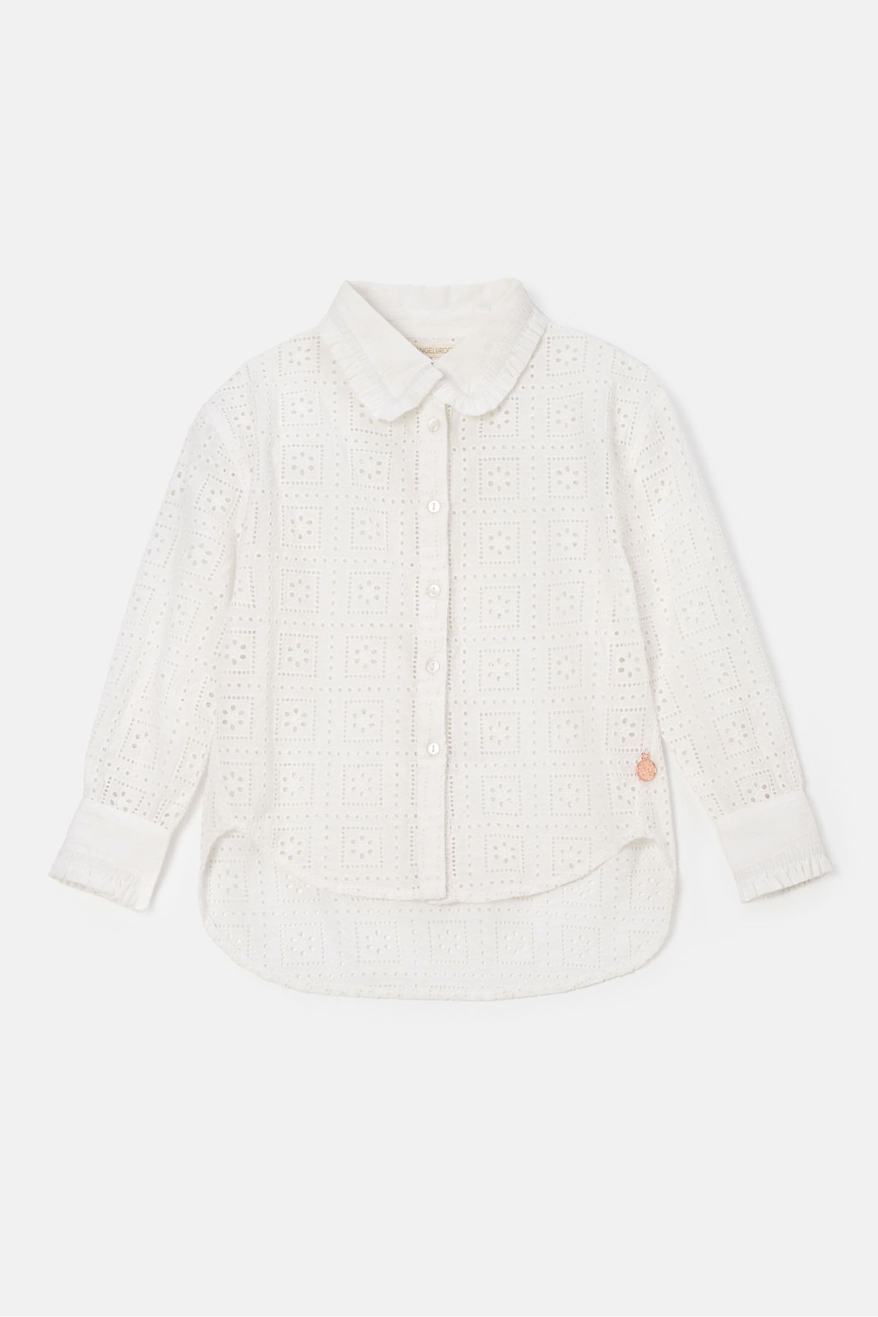 Angel & Rocket White Broderie Marcella Shirt