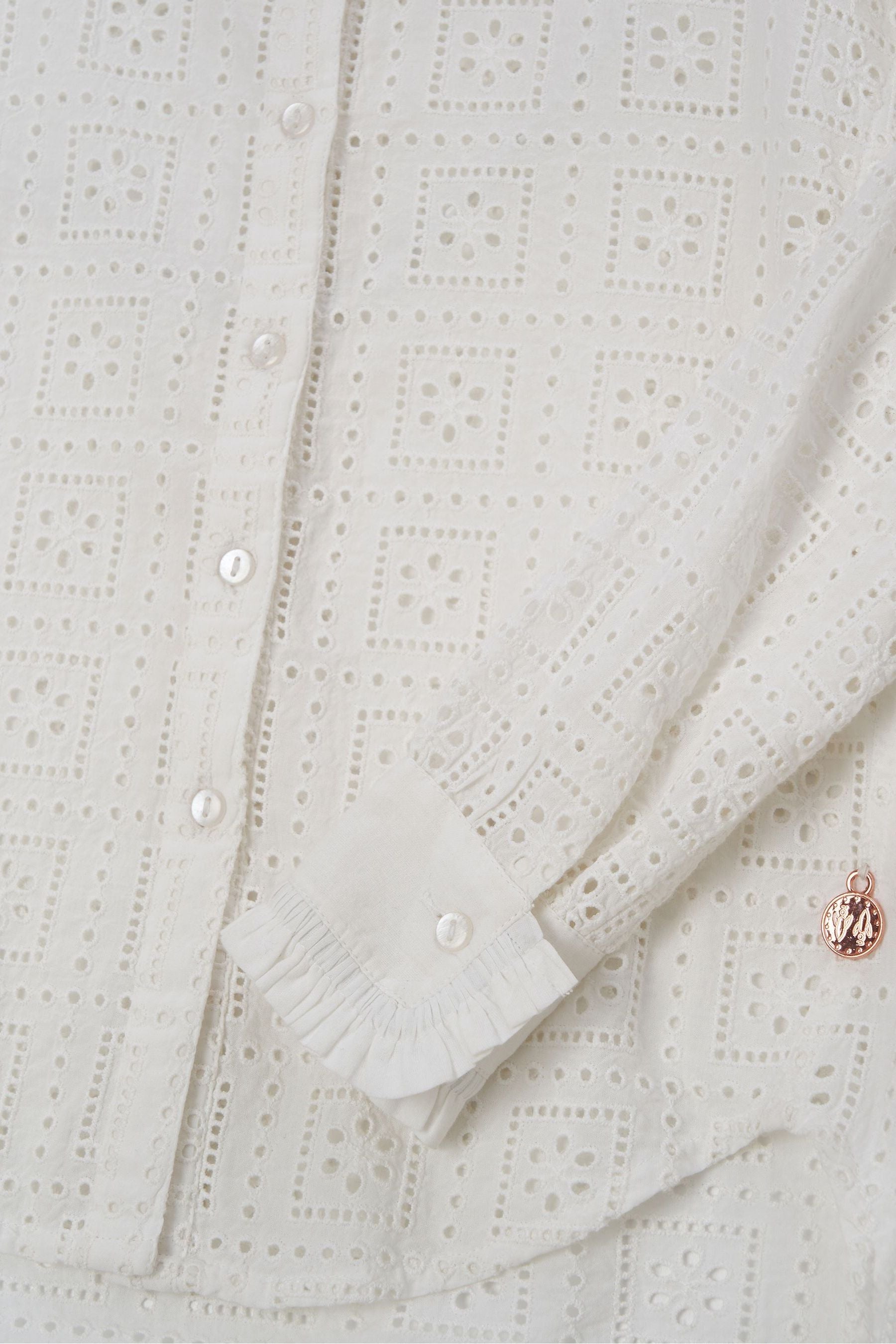 Angel & Rocket White Broderie Marcella Shirt