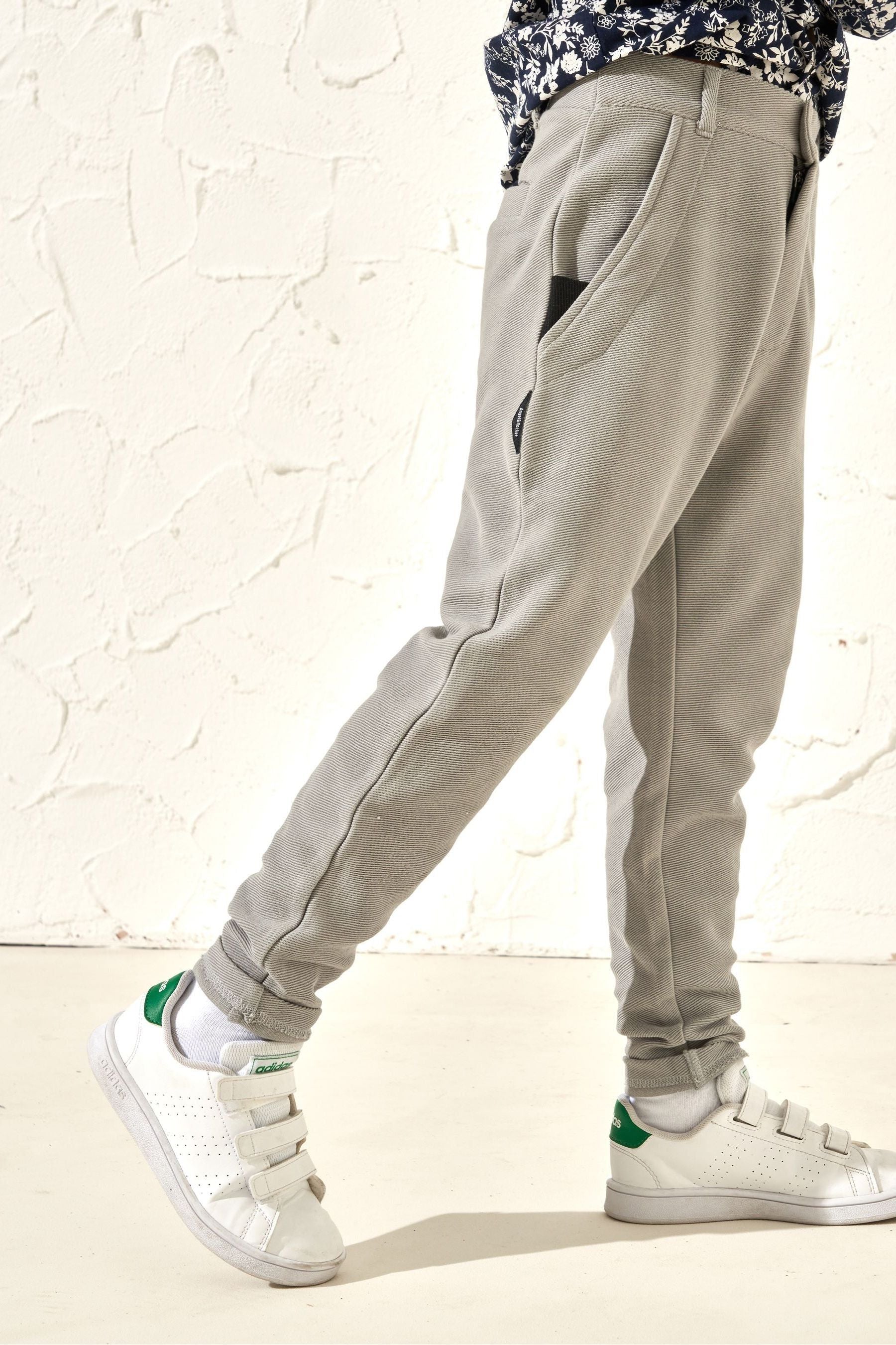 Grey Angel & Rocket Benjamin Smart Jersey Trousers