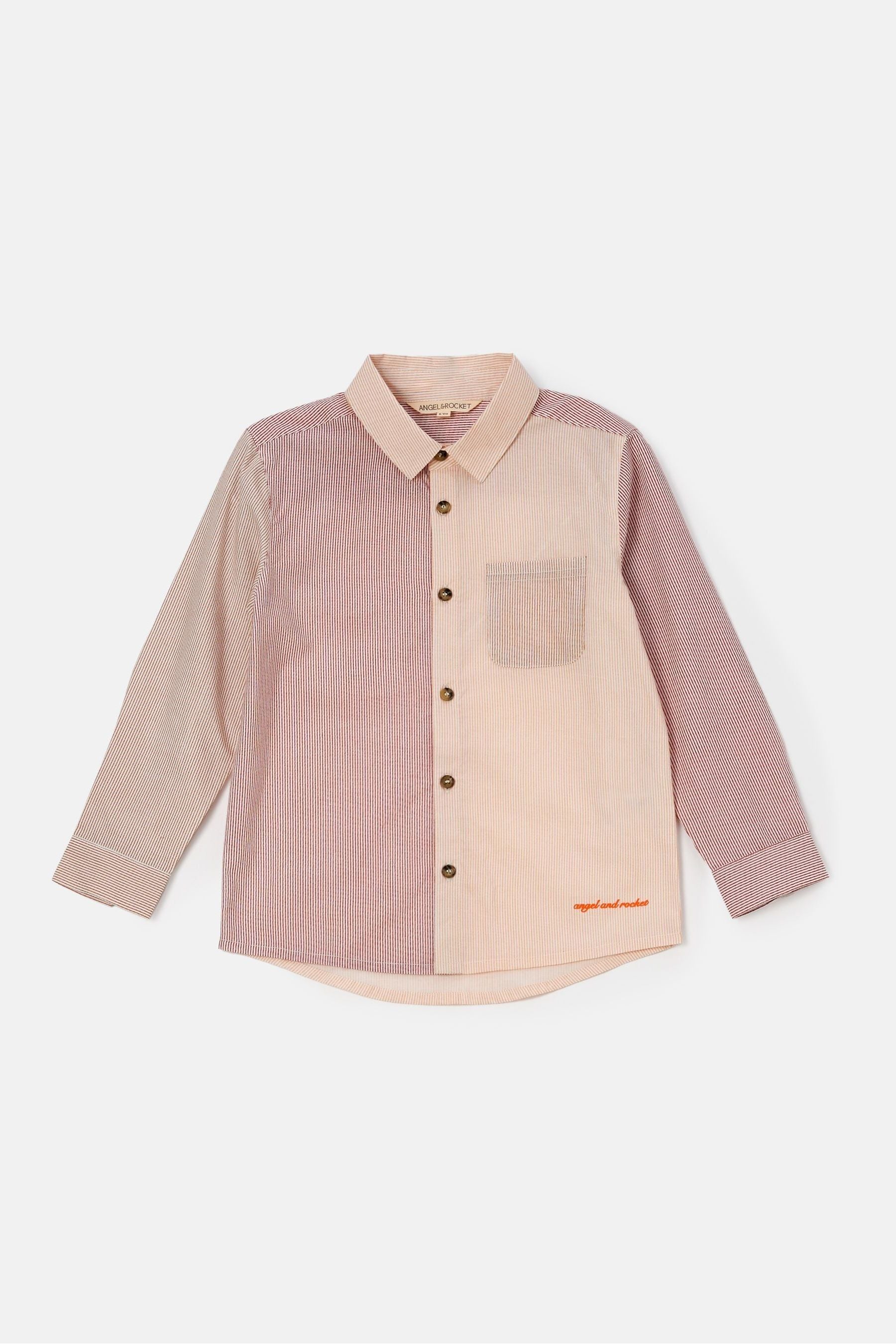 Pink Angel & Rocket Chase Panelled Shirt