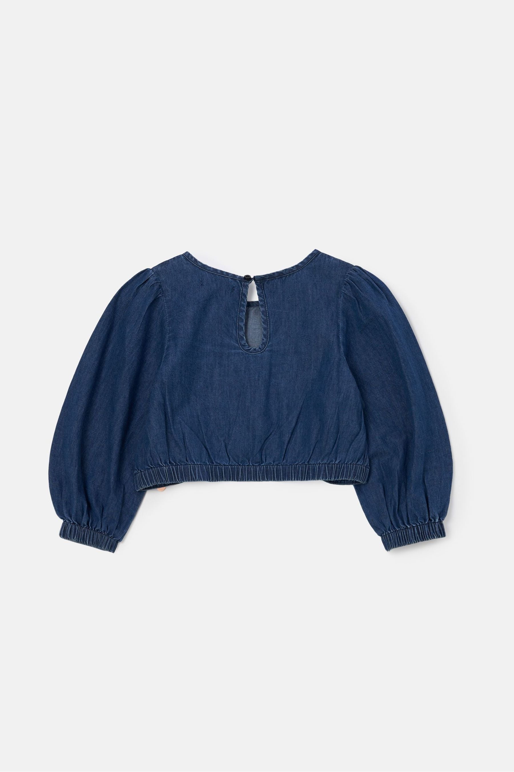 Angel & Rocket Blue Gia Denim Wrap Top