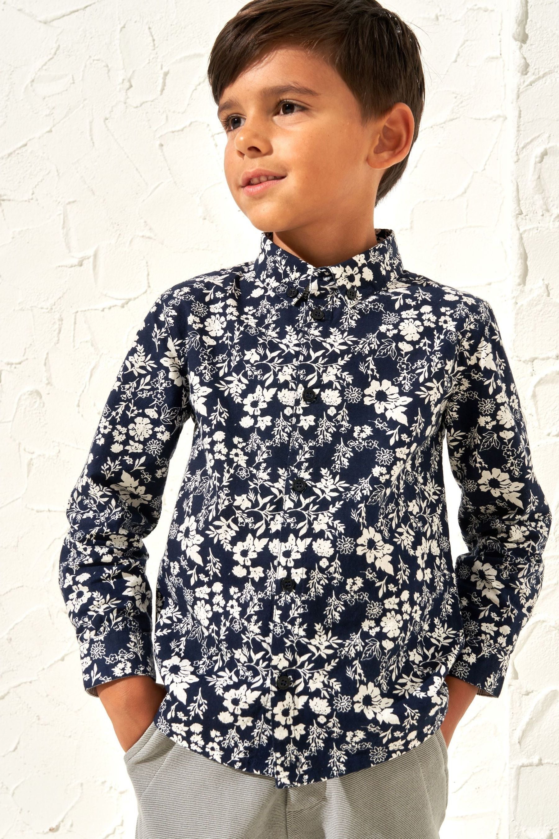 Blue Angel & Rocket Faes Floral Printed Shirt