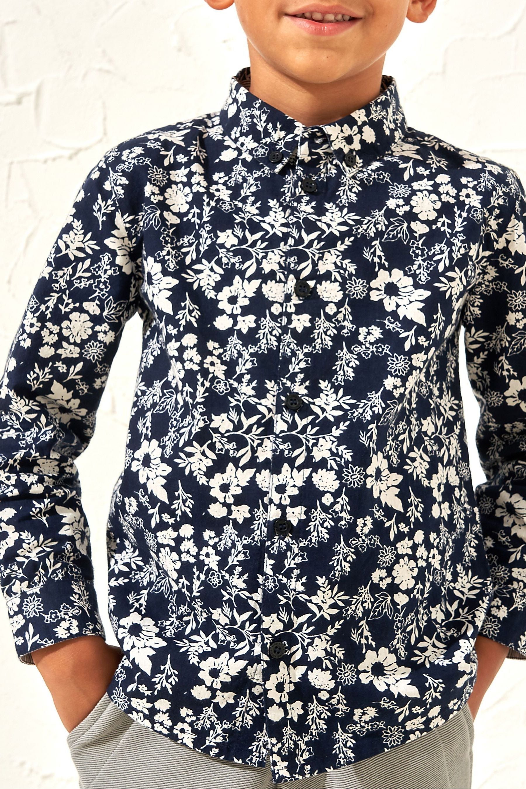 Blue Angel & Rocket Faes Floral Printed Shirt