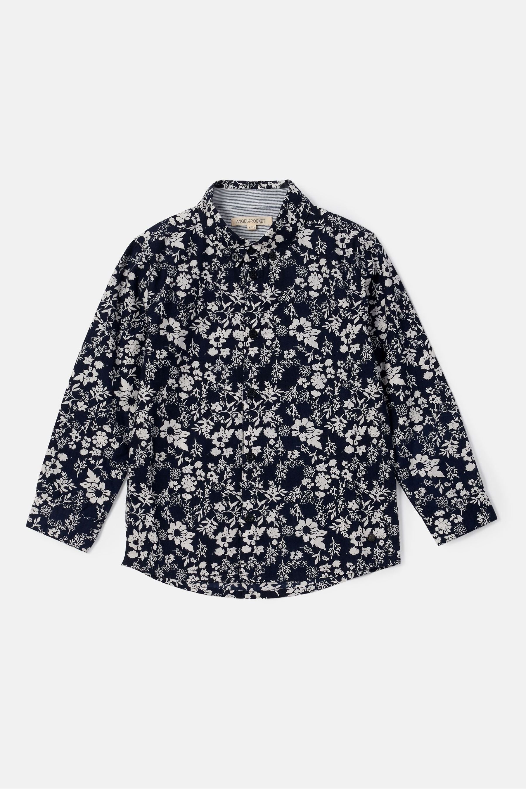 Blue Angel & Rocket Faes Floral Printed Shirt