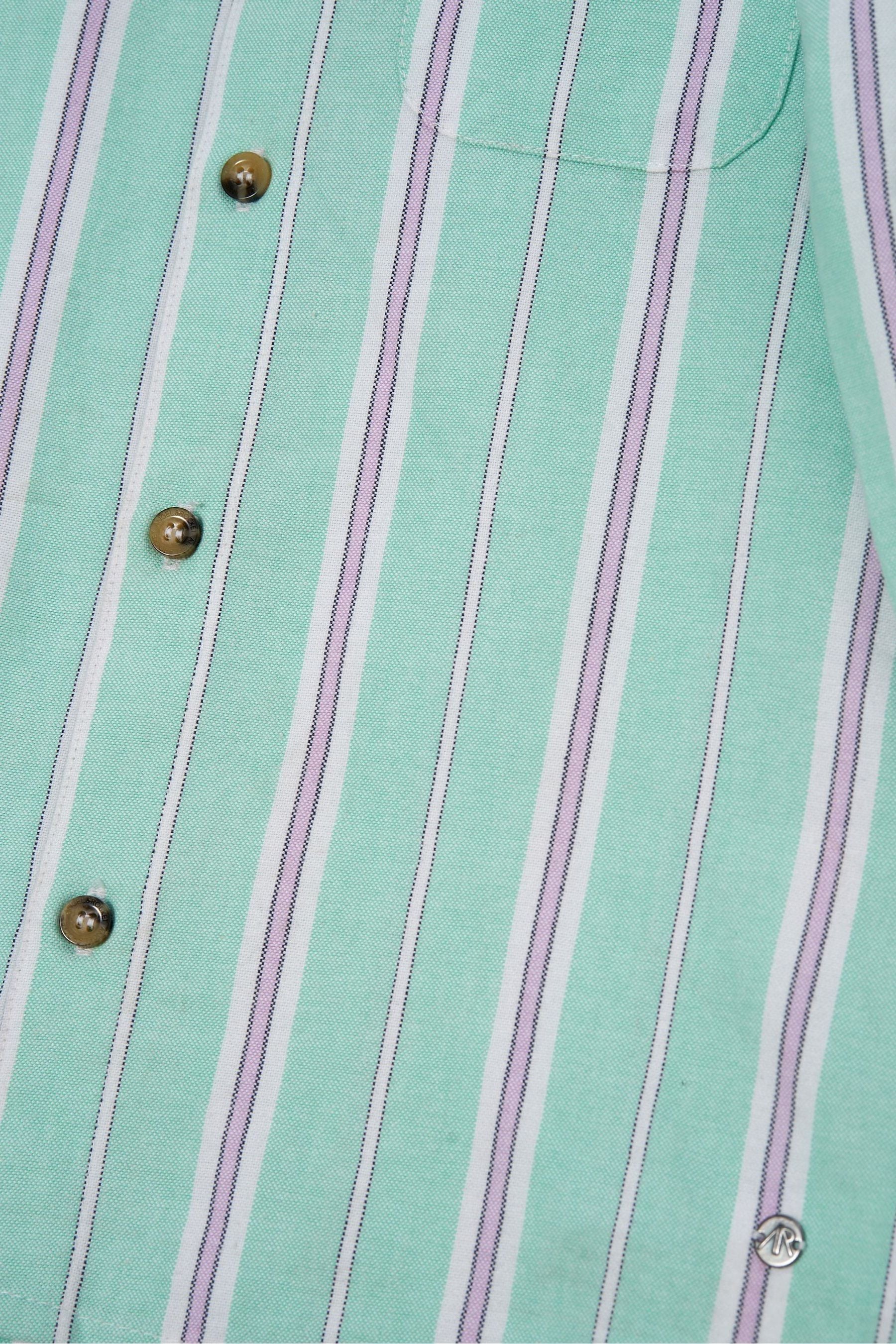 Green Angel & Rocket Berty Oxford Stripe Shirt