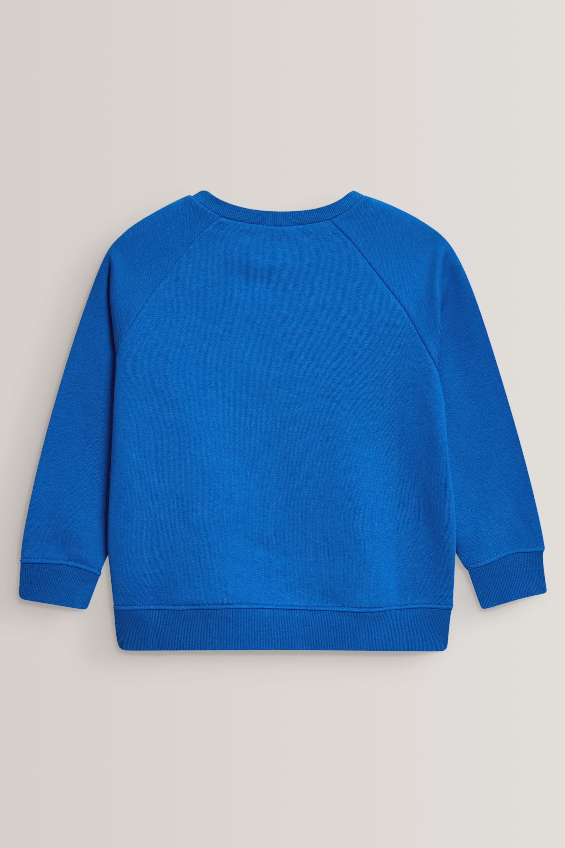 Blue 1 Pack Crew Neck School Sweater (3-16yrs)