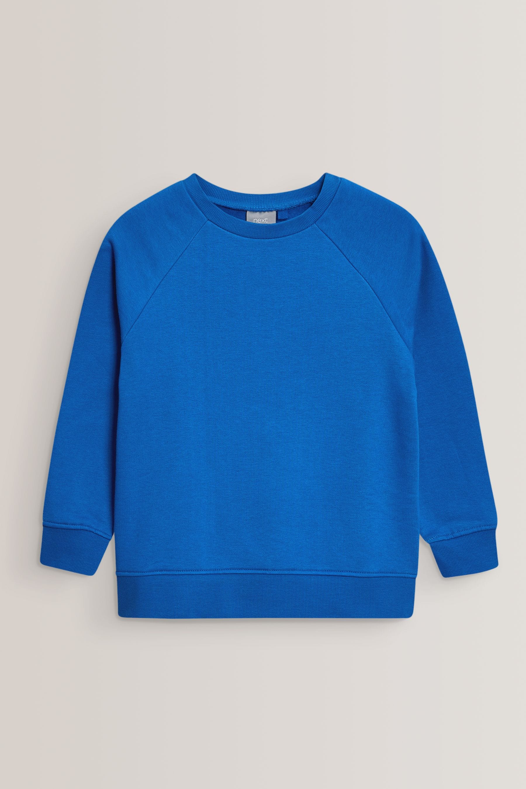 Blue 1 Pack Crew Neck School Sweater (3-16yrs)