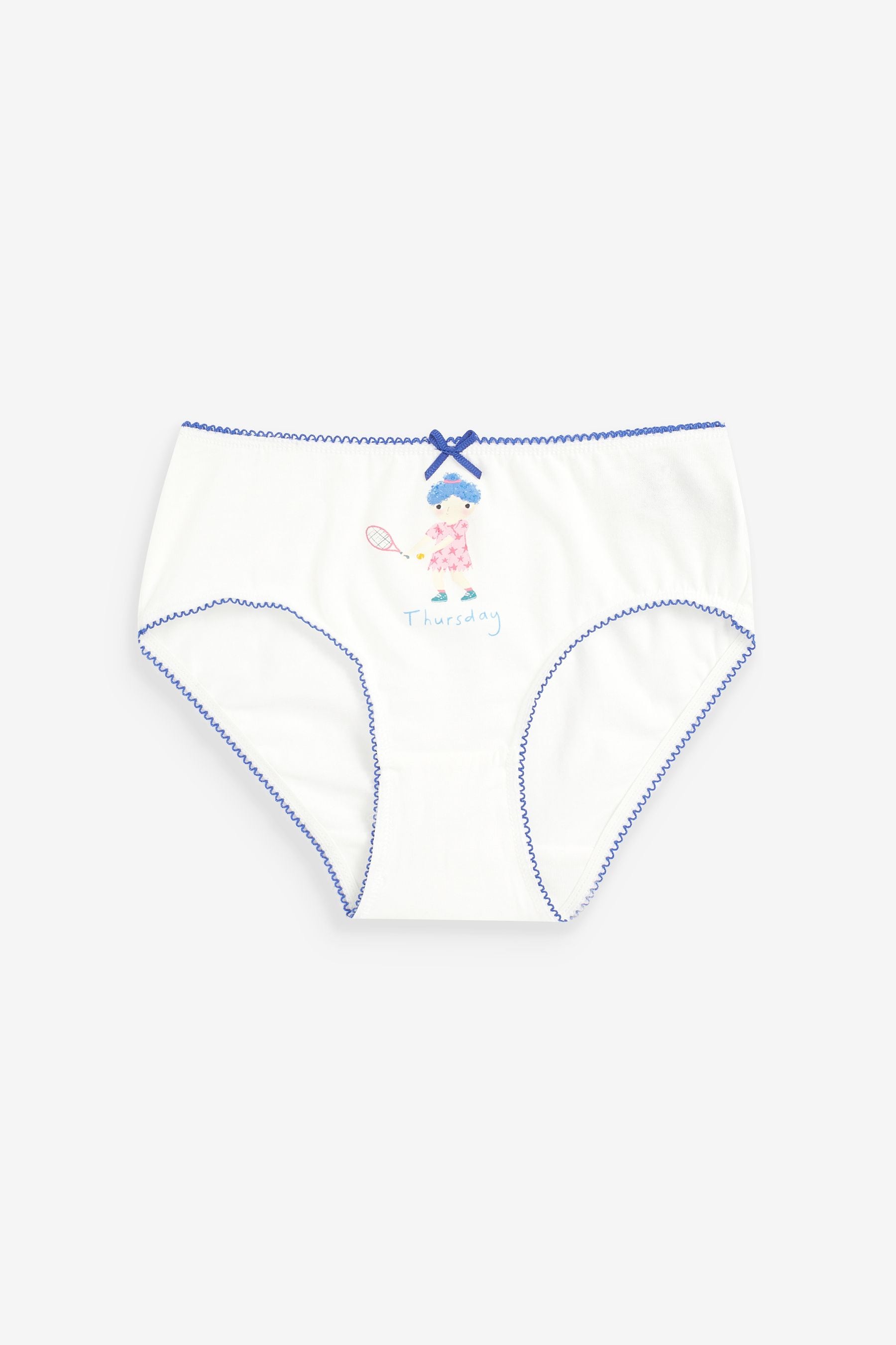 White Days Of The Week Briefs 7 Pack (1.5-12yrs)