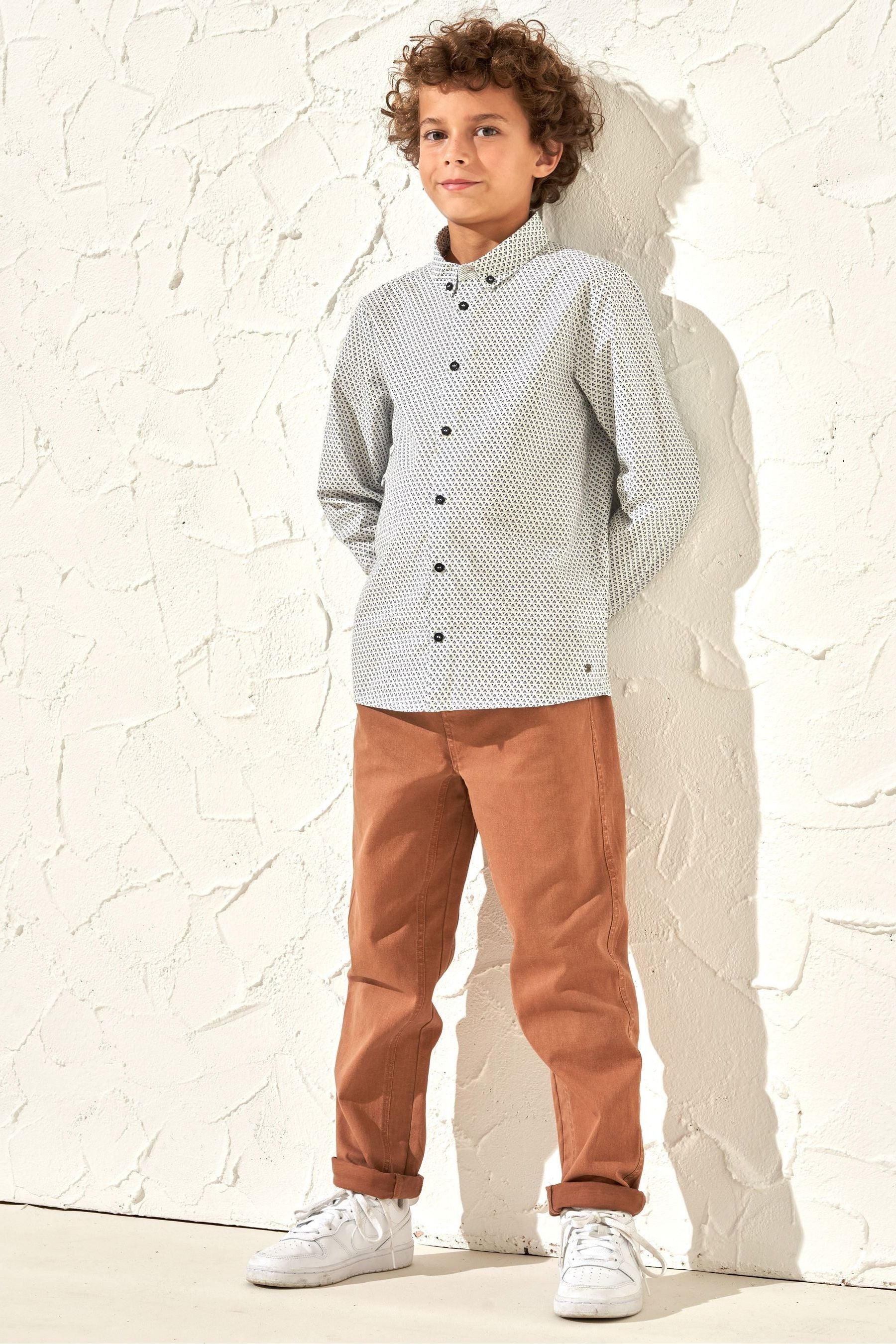 Brown Angel & Rocket Oscar Smart Washed Chino Trousers