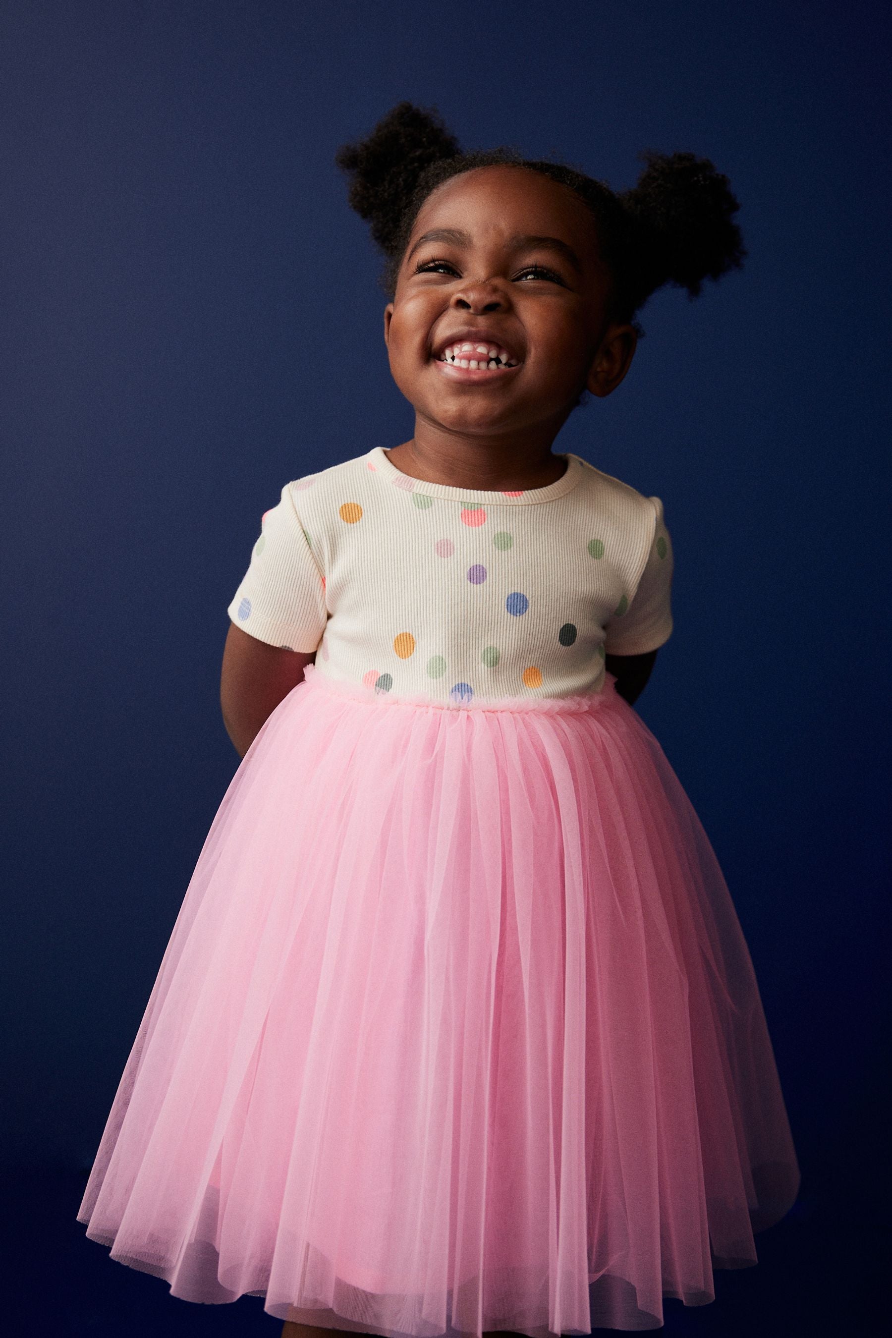 Pink Polka Dot Short Sleeve Tutu Dress (3mths-7yrs)