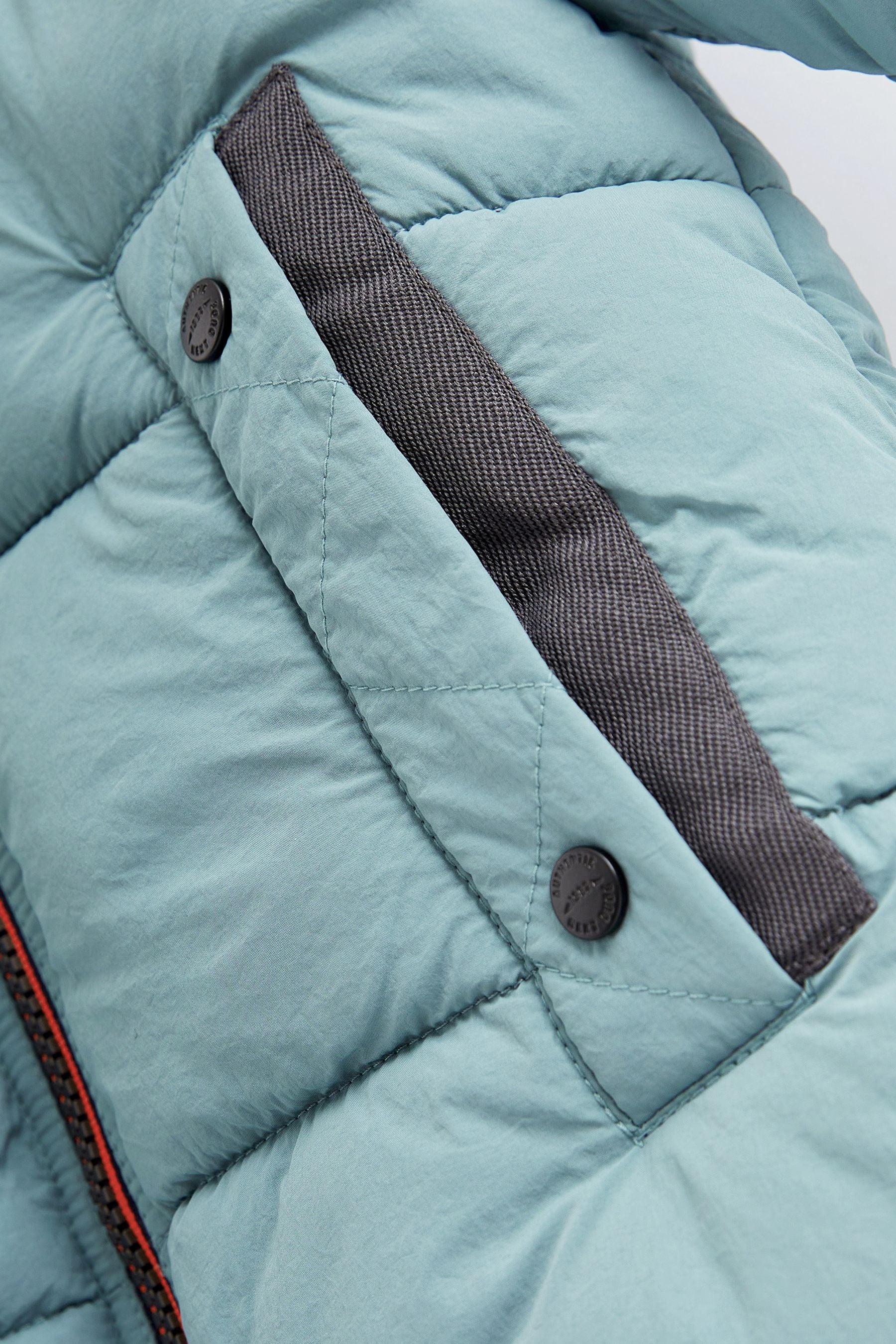 Mineral Blue Borg Teddy Lined Padded Coat (3mths-7yrs)