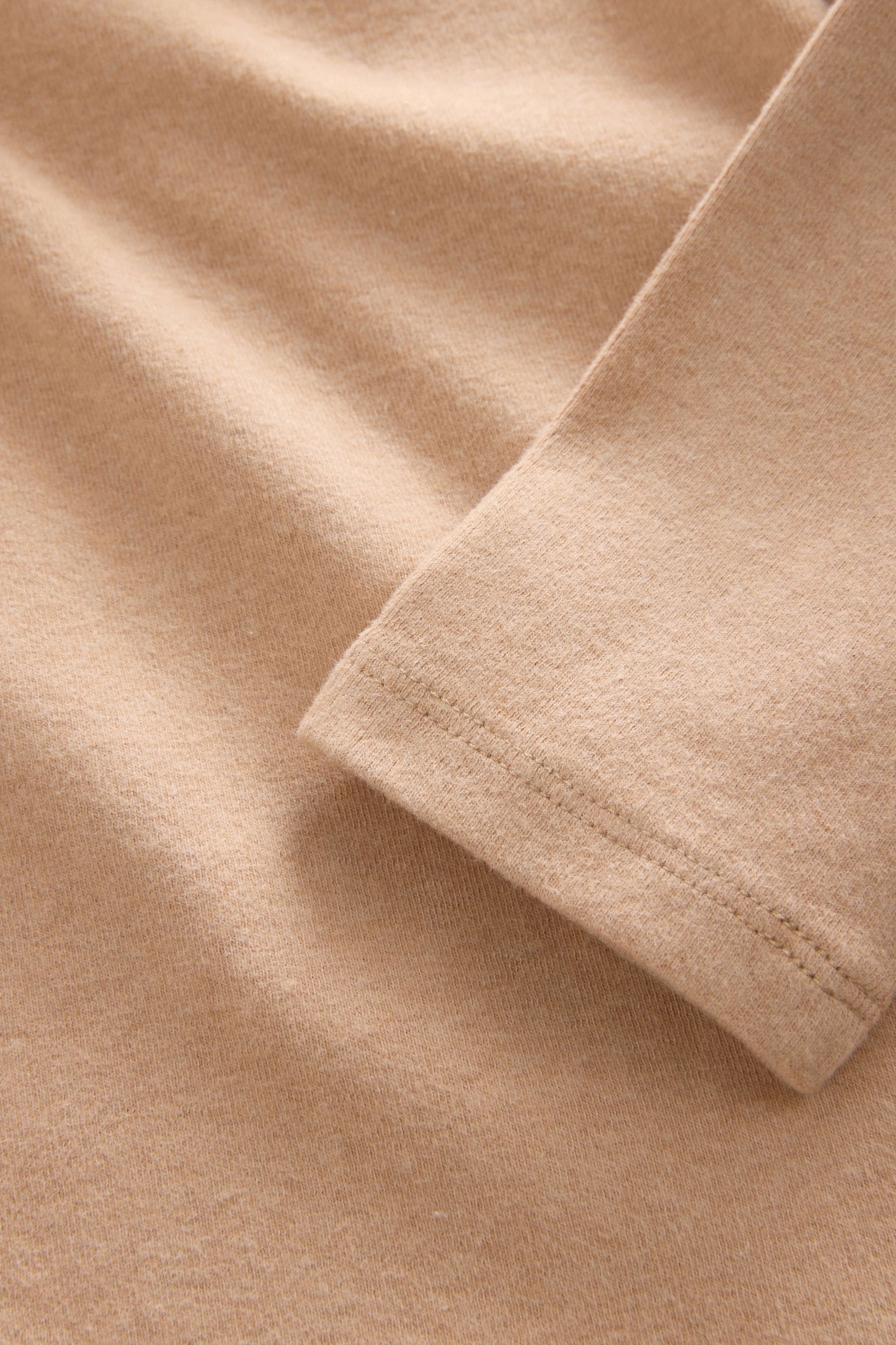 Tan Brown Brushed Long Sleeve Roll Neck Top (3mths-7yrs)