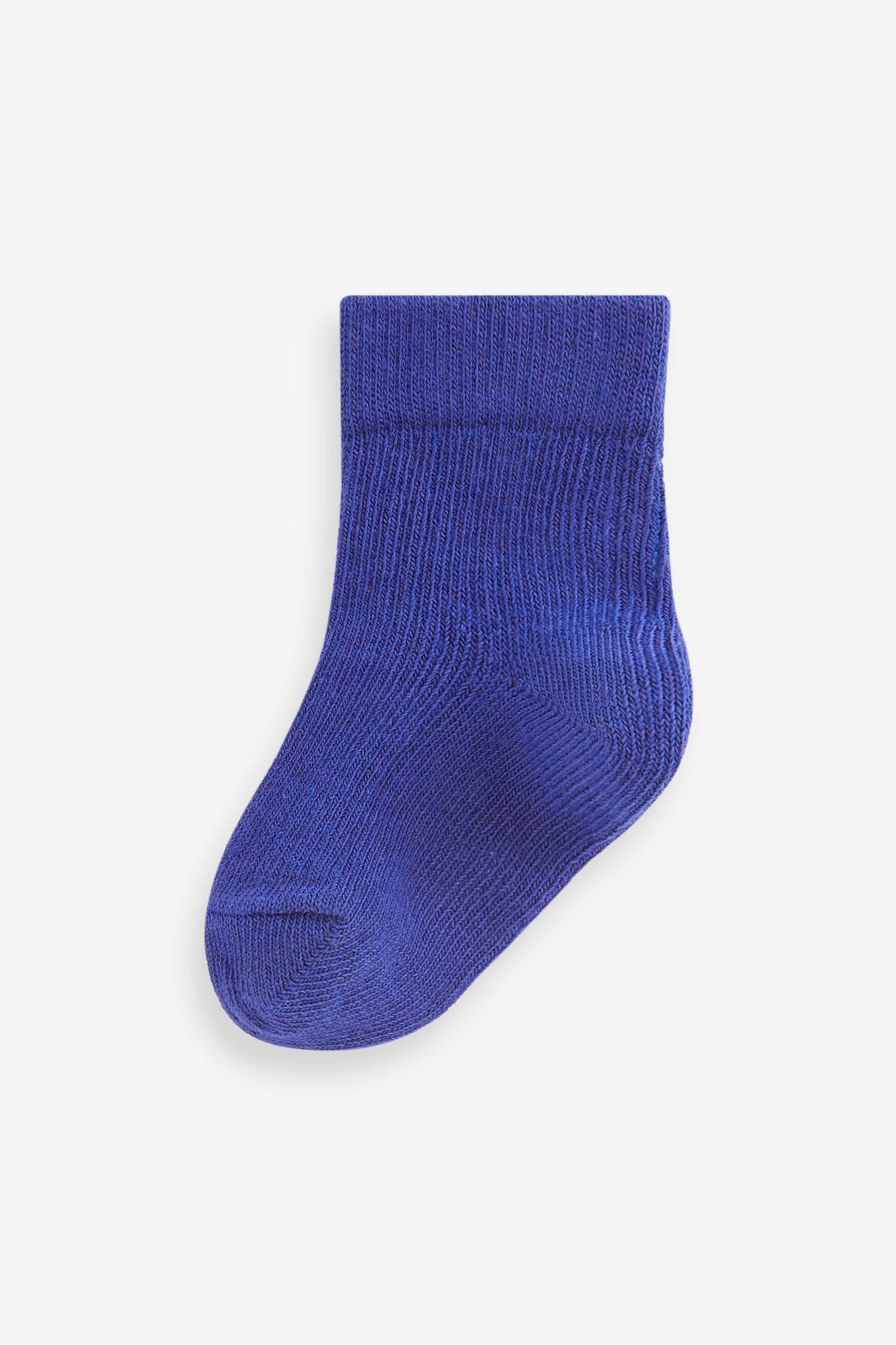 Cobalt Blue Stripe Baby Socks 4 Pack (0mths-2yrs)