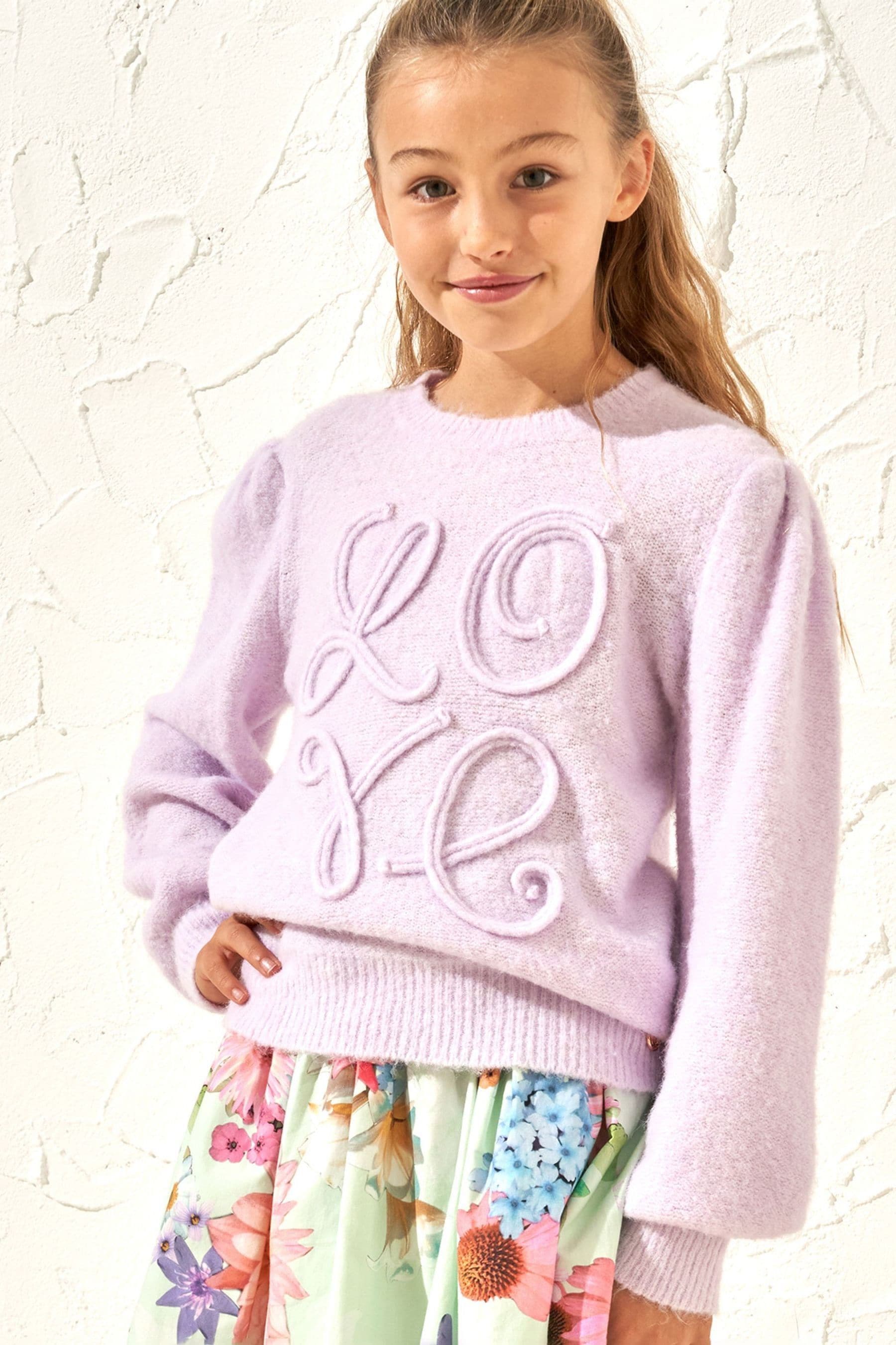 Purple Angel & Rocket Cecilia Supersoft Love Jumper