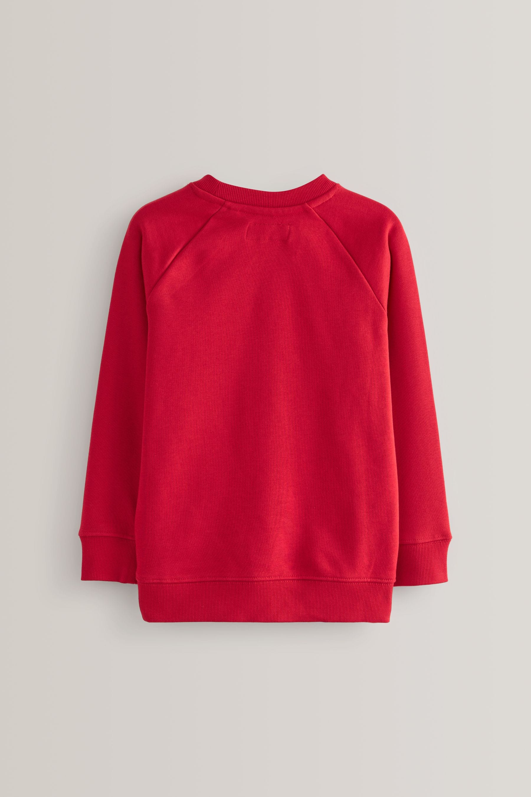 Red 1 Pack Crew Neck School Sweater (3-16yrs)