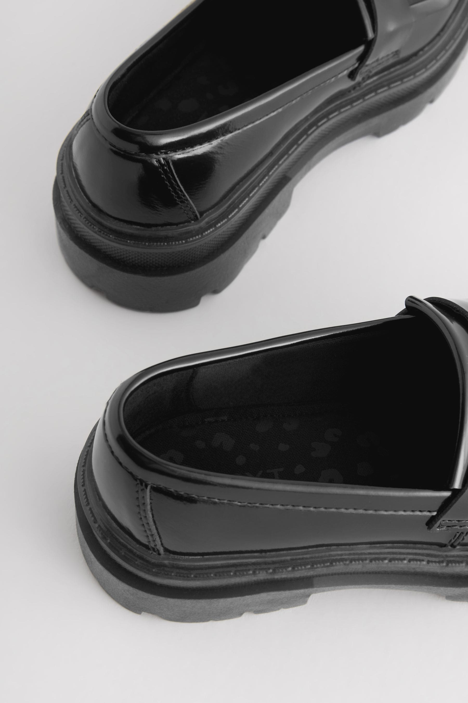 Black Chunky School Shoes