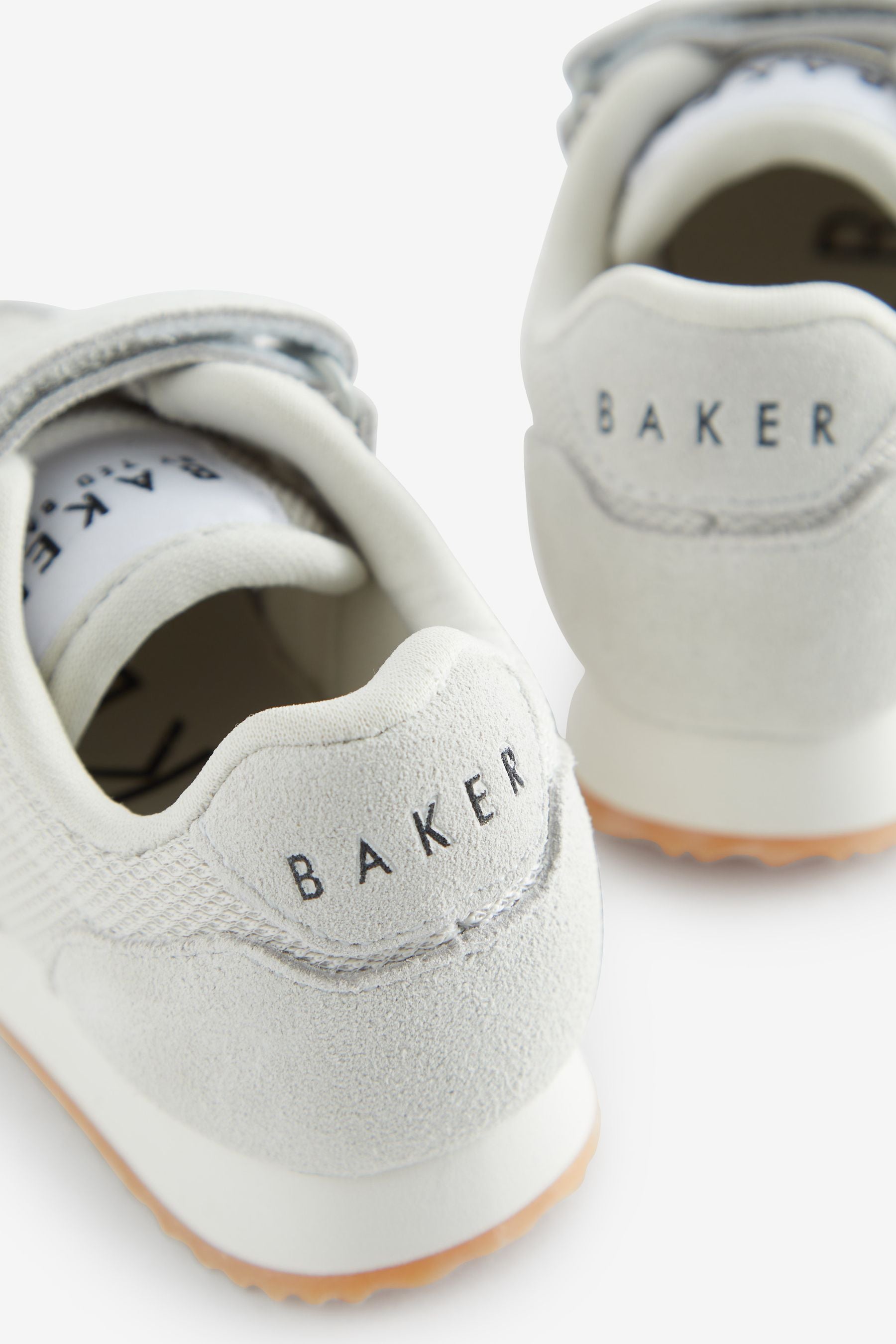 Baker by Ted Baker Boys Stone Suede Logo Trainers