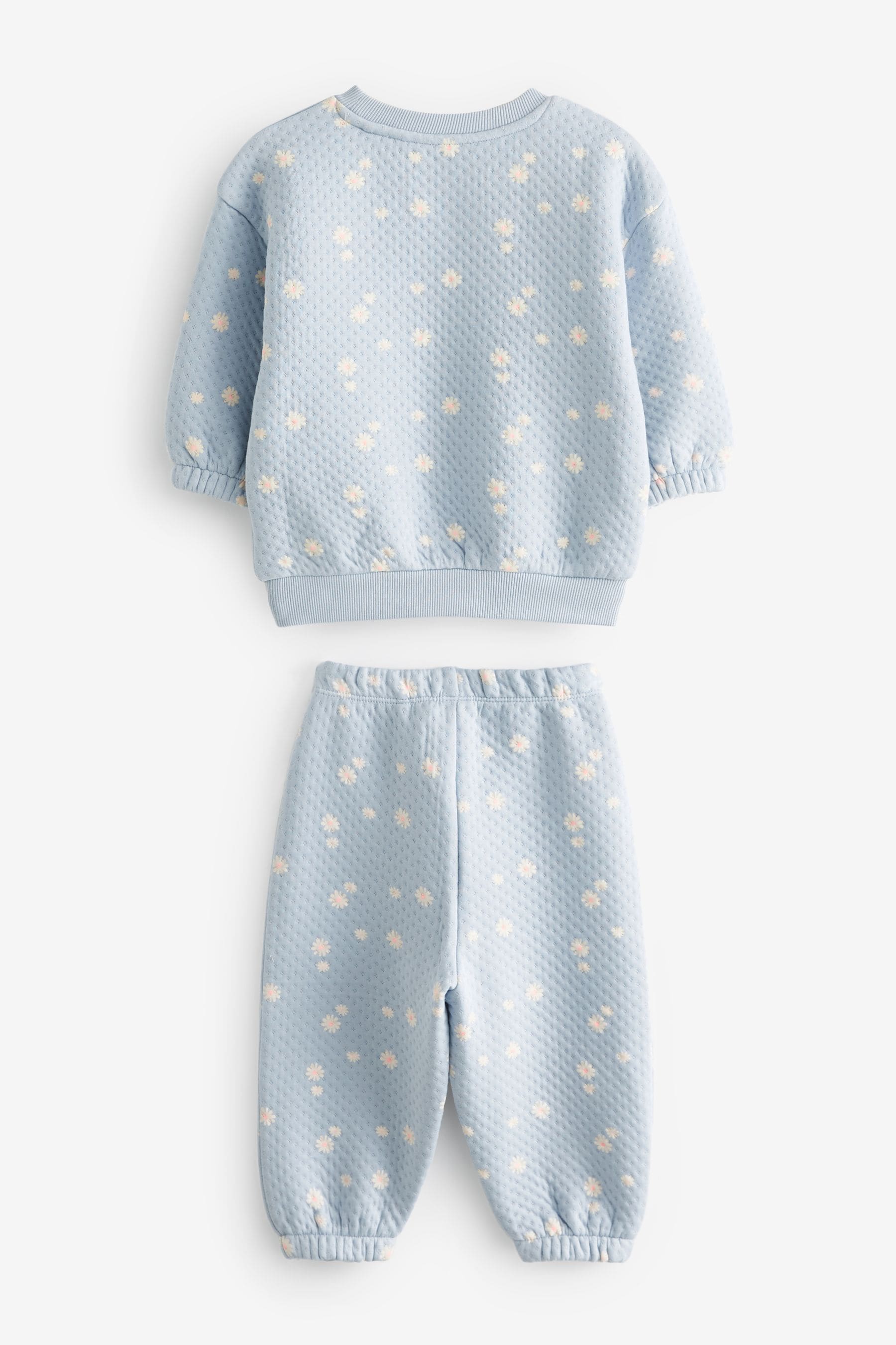 Blue Floral Quilted Pyjamas (9mths-16yrs)