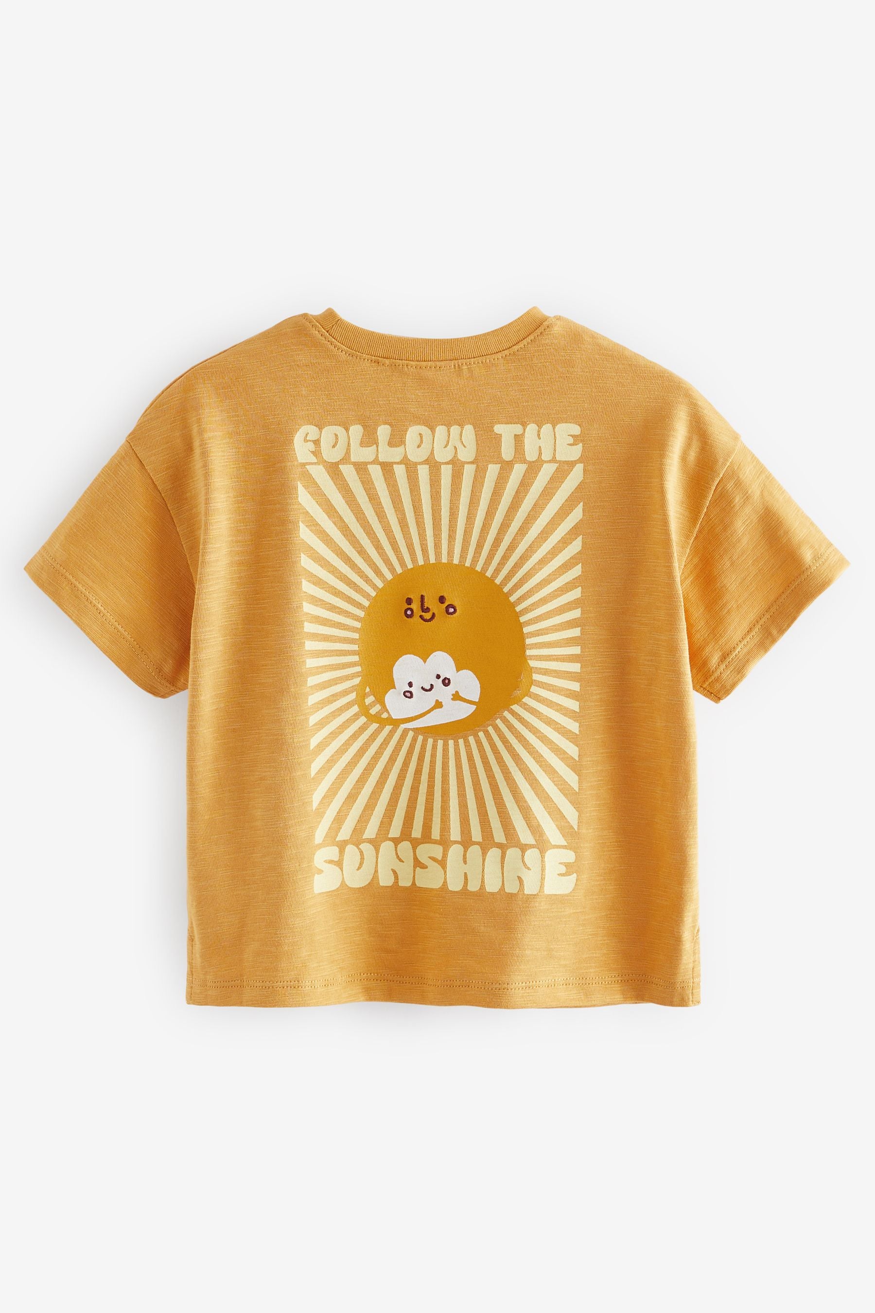 Yellow Sun Slogan Short Sleeve T-Shirt (3mths-7yrs)