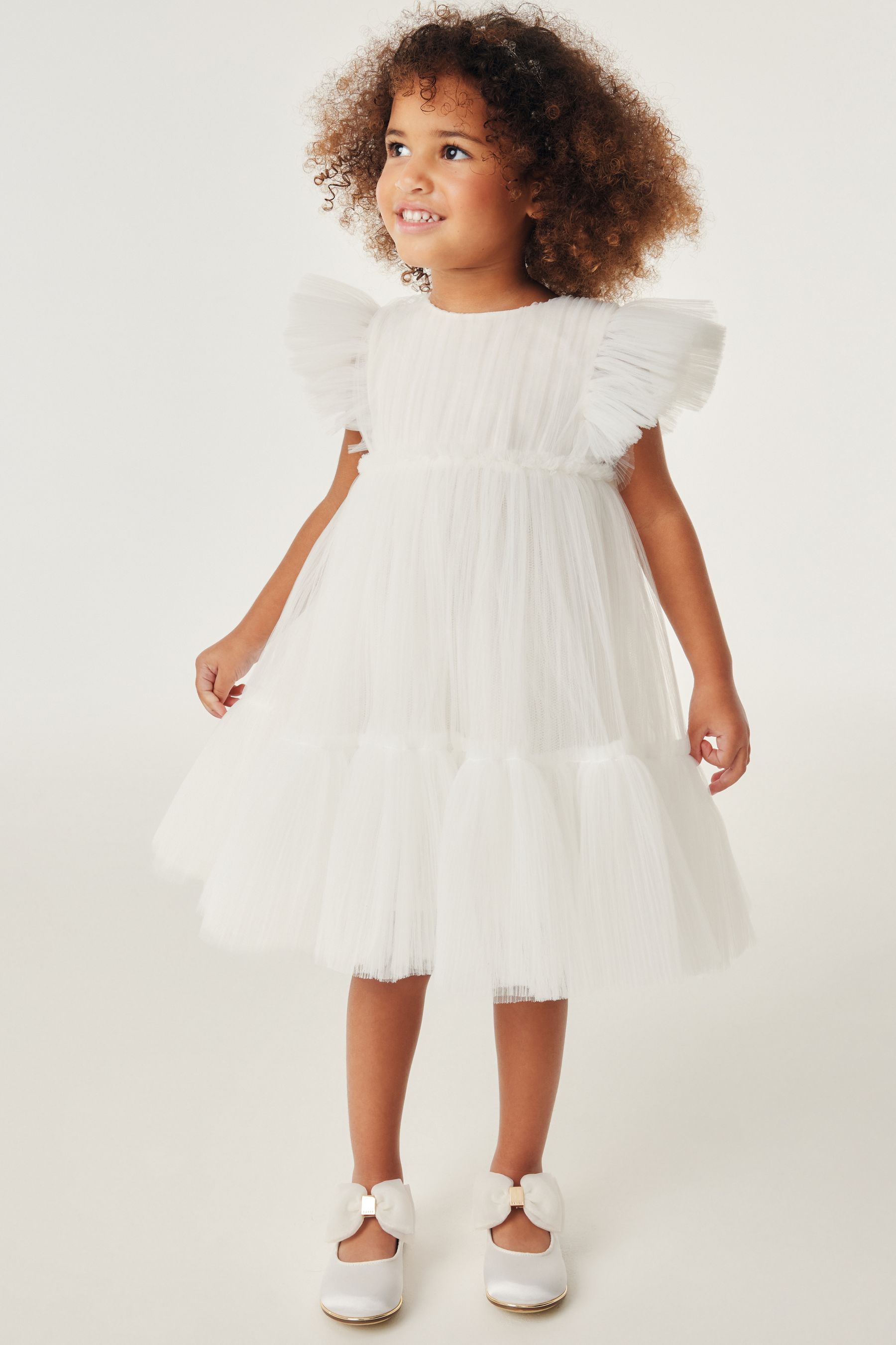 Baker by Ted Baker Ivory Tulle Occasion Dress