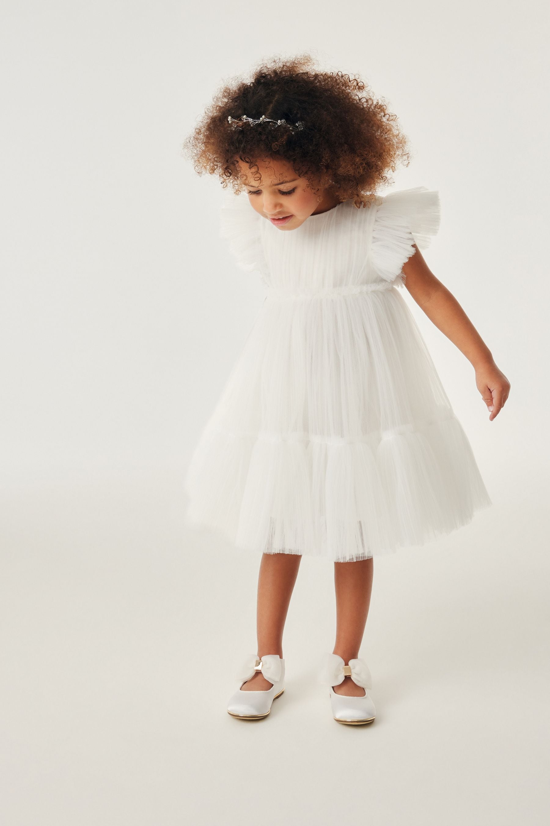 Baker by Ted Baker Ivory Tulle Occasion Dress