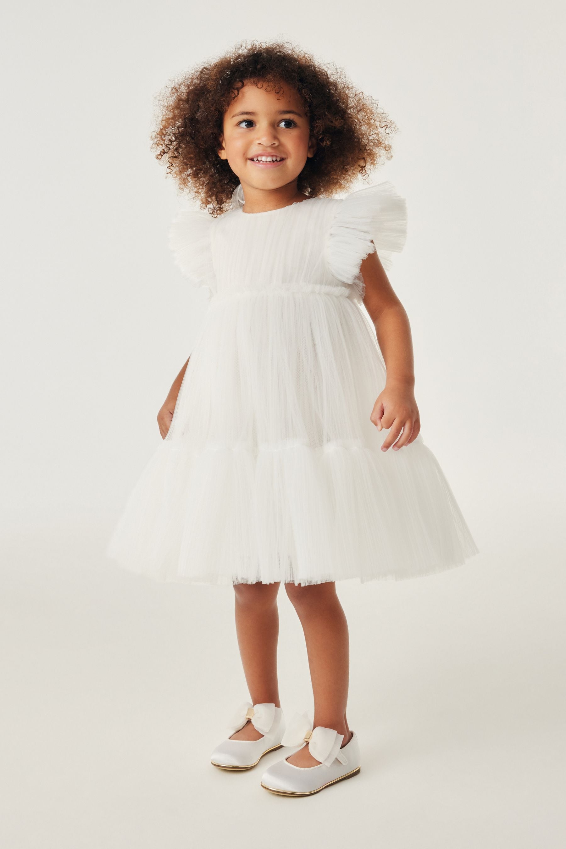 Baker by Ted Baker Ivory Tulle Occasion Dress