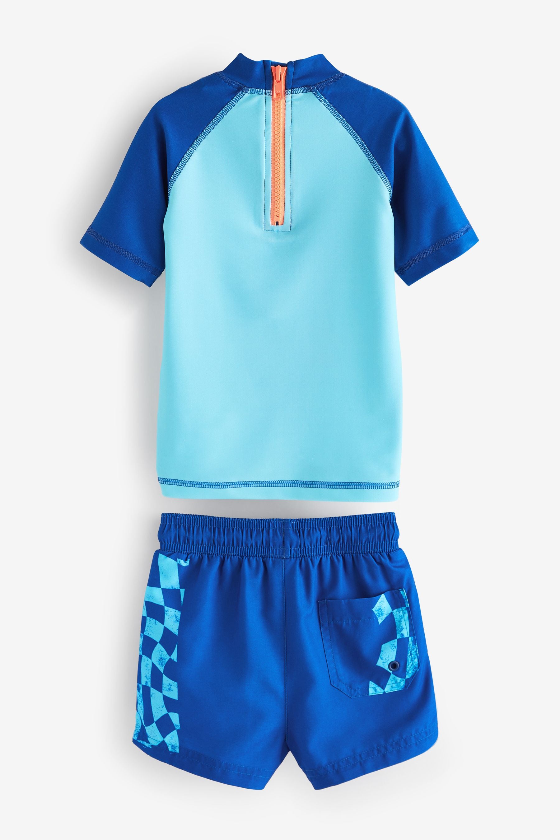 Cobalt Blue Croc Sunsafe Top and Shorts Set (3mths-7yrs)