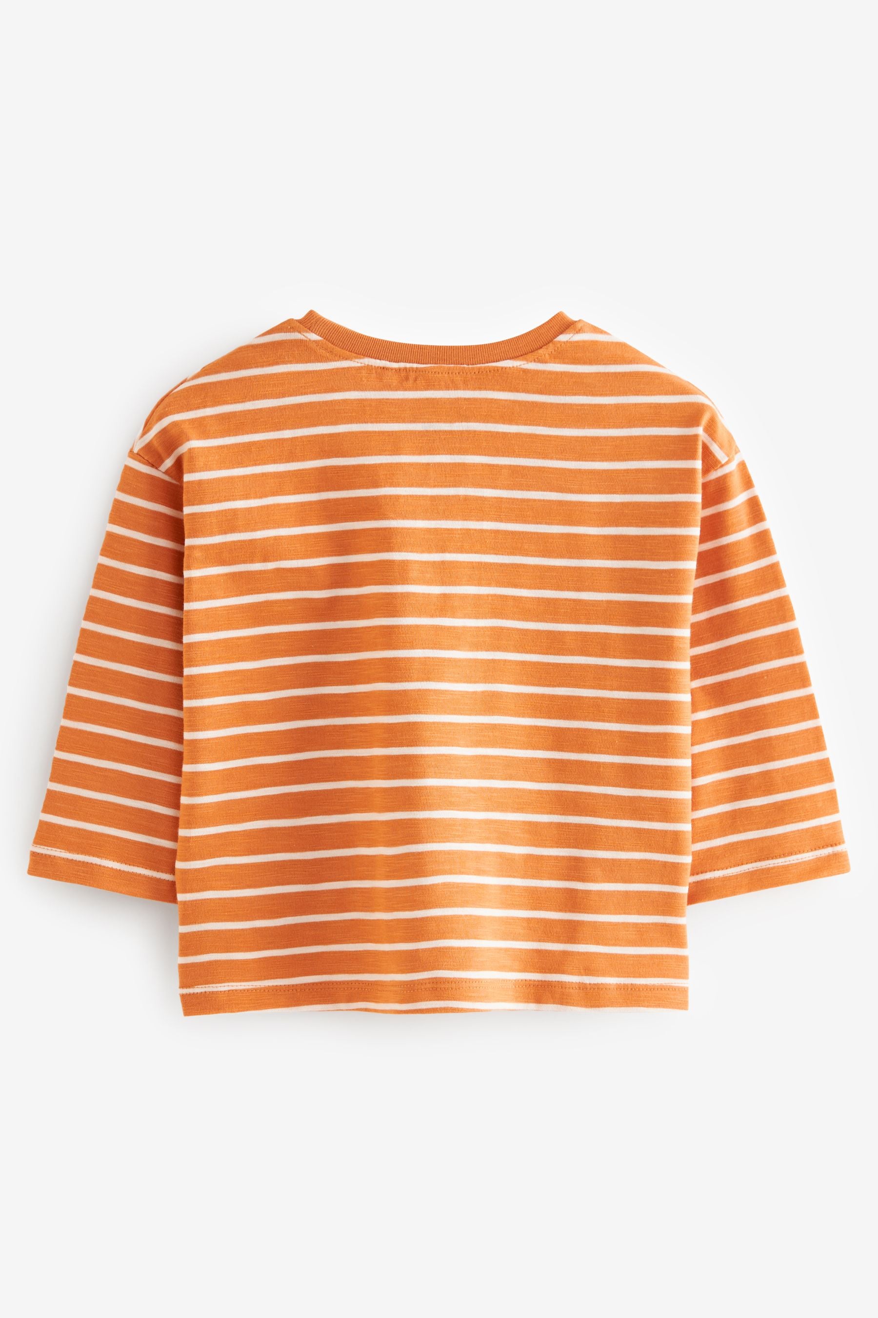 Orange Pumpkin Halloween 100% Cotton Long Sleeve T-Shirt (3mths-7yrs)