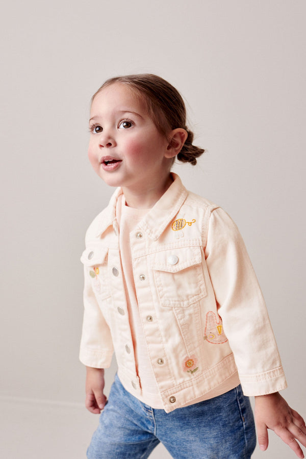 Peach Pink Character Western Jacket (3mths-7yrs)