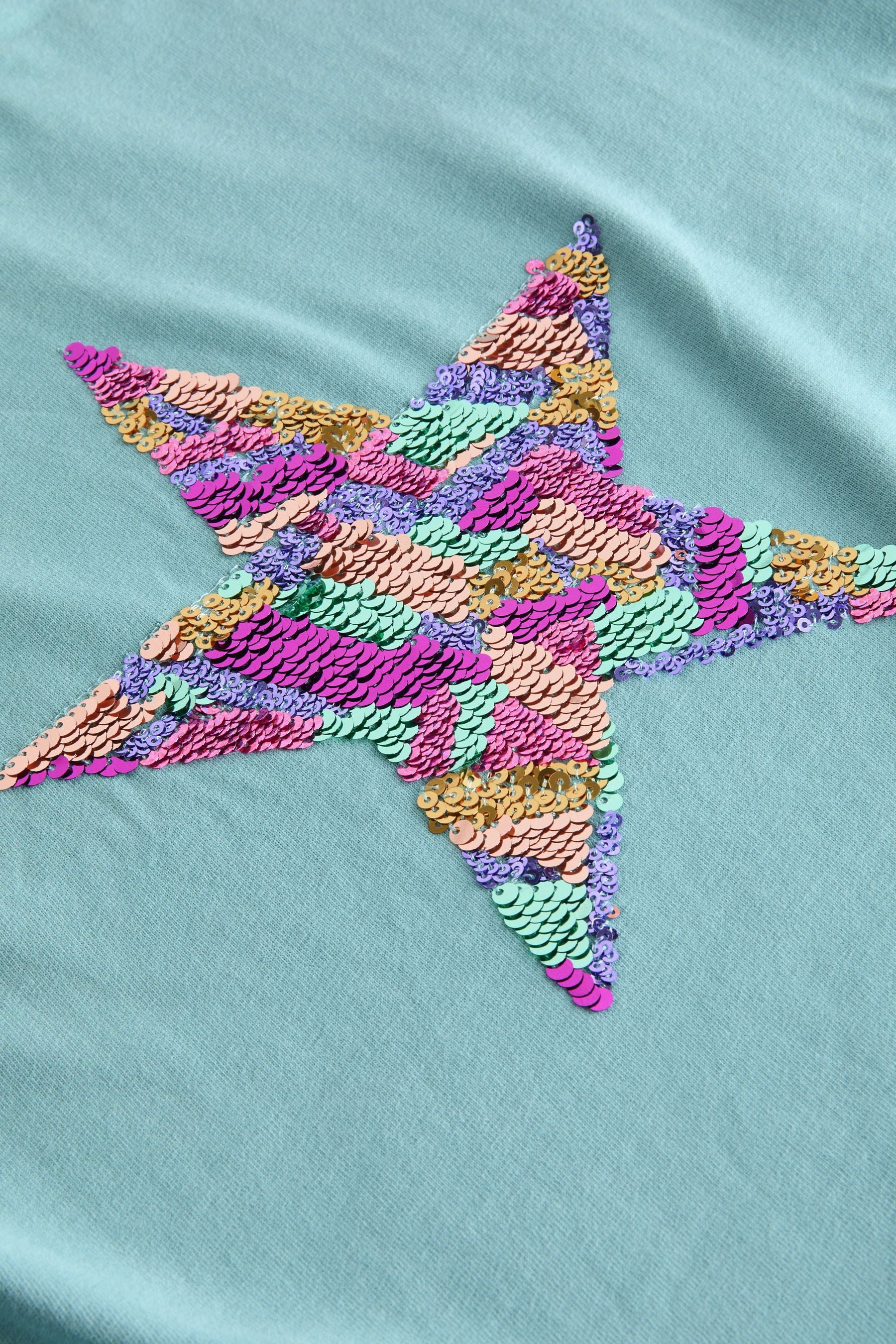 Blue Star Sequin T-Shirt (3-16yrs)