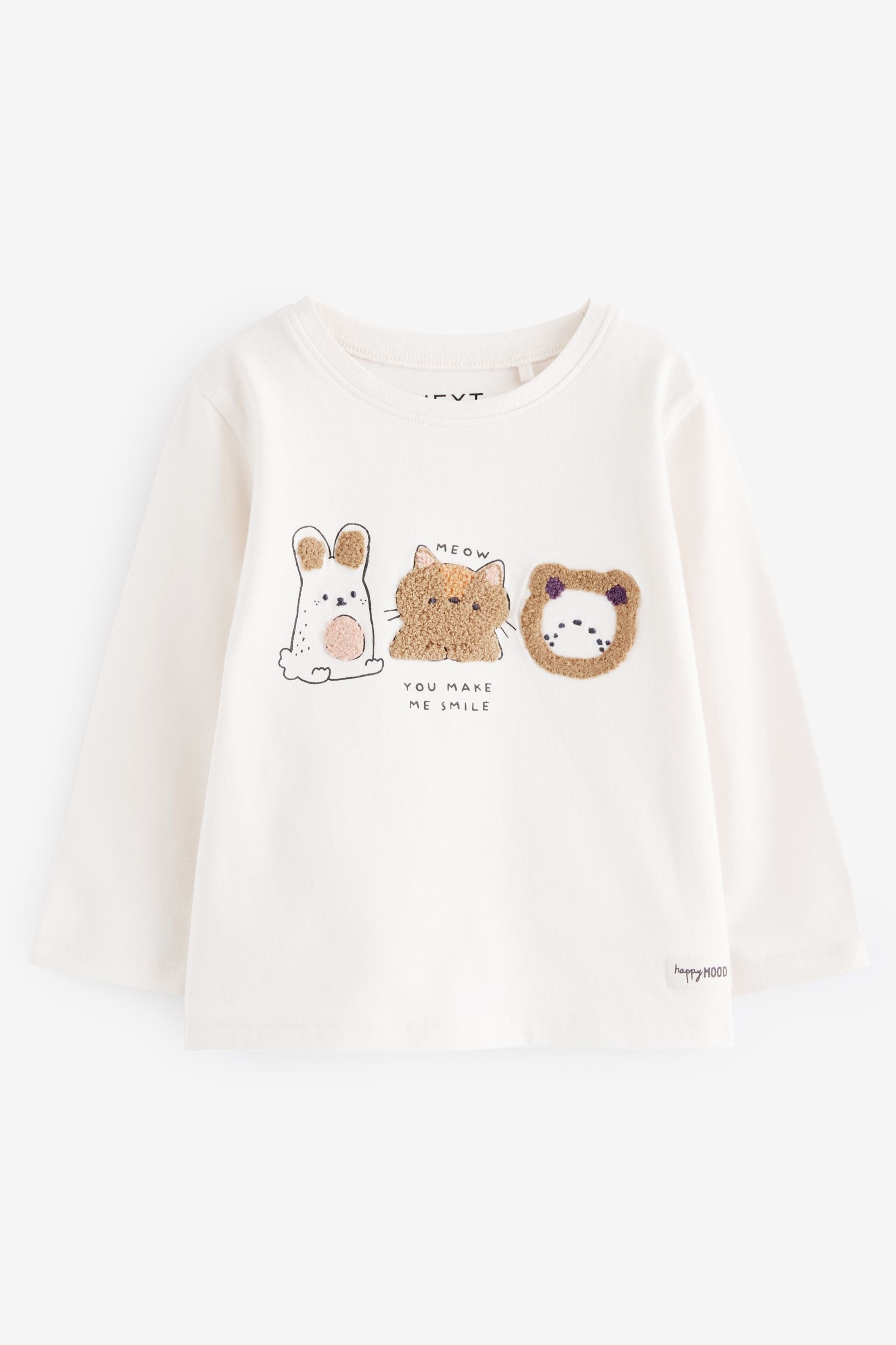 Ecru Bunny Characters Long Sleeve T-Shirt (3mths-7yrs)