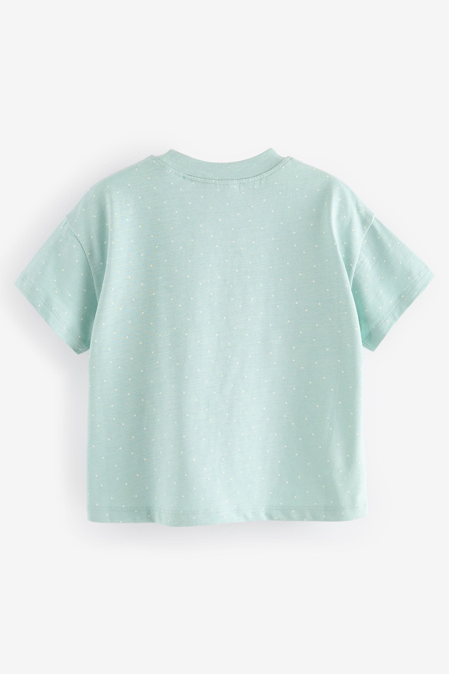 Green Pretty Cat 100% Cotton Short Sleeve T-Shirt (3mths-7yrs)