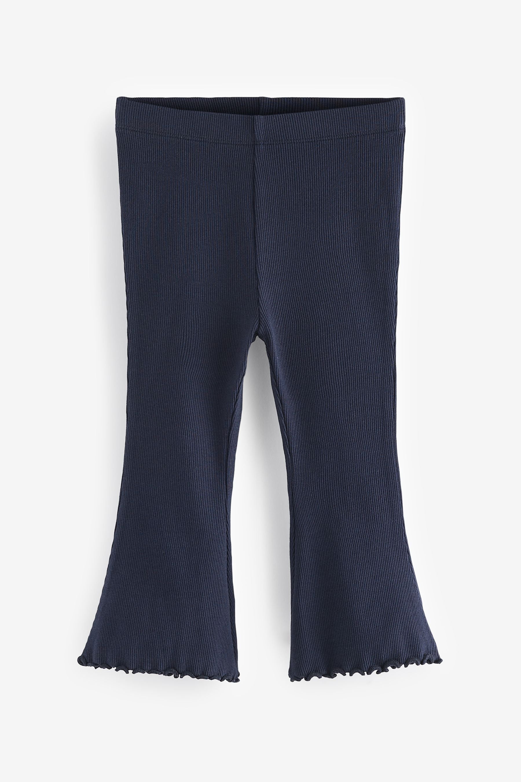 Navy Rib Flare Leggings (3mths-7yrs)